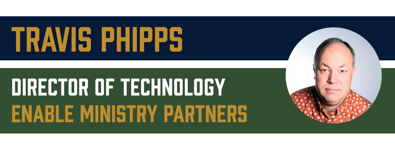 Travis Phipps of Enable Ministry Partners will speak in this free webinar on cyber security for houses of worship and nonprofits.