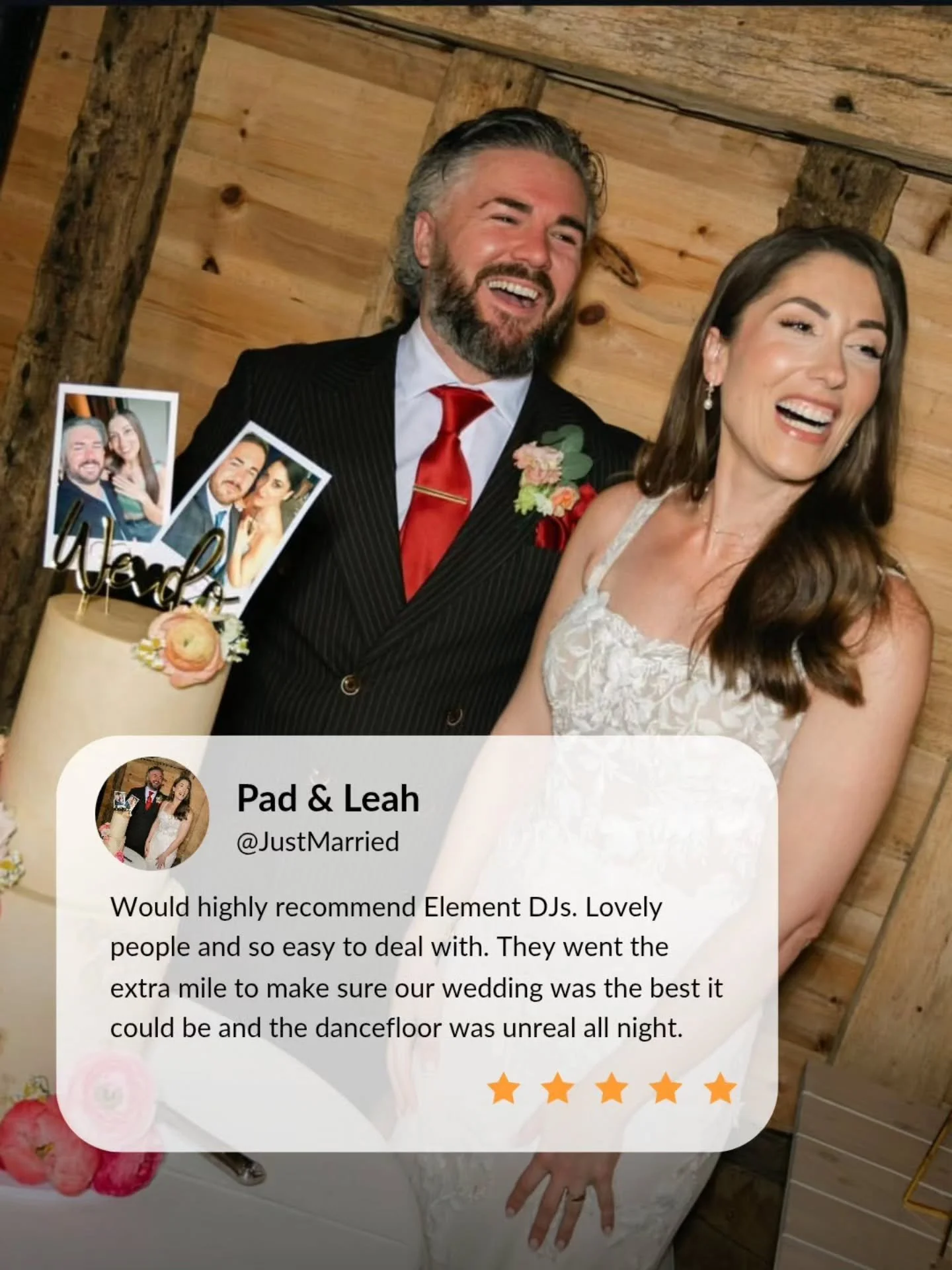 Thank you so much Leah &amp; Pad for the lovely review - the night was amazing... Some would say "biblical" 😜❤️ 

📍@sandonmanor

📣 Full review below:

Neil DJ&rsquo;d our wedding last weekend and absolutely smashed it. 

The planning pro