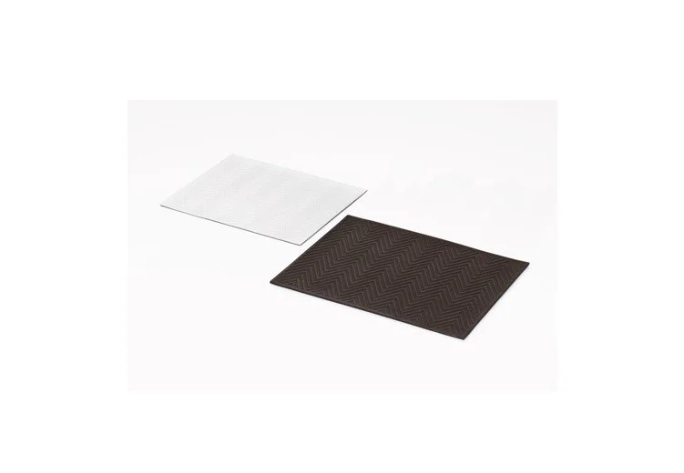 Zigzag Padded Leather Placemat