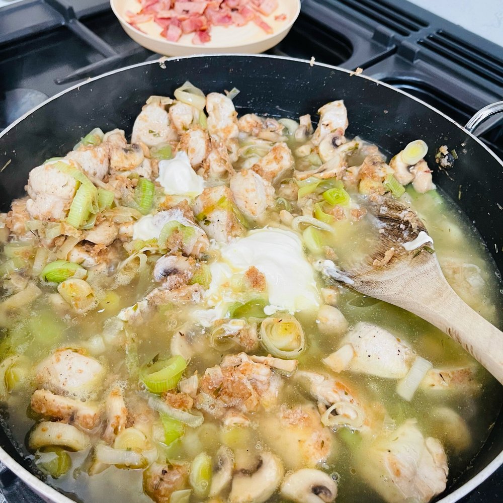 Chicken, Bacon, Mushroom and Leek Pie — Lillie Farrow