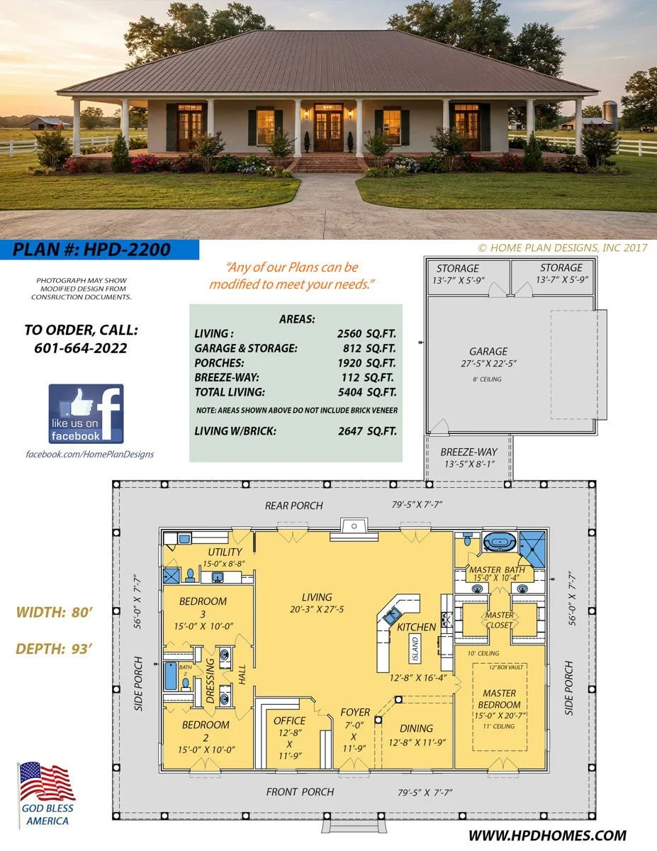 Home Plan Design #2200