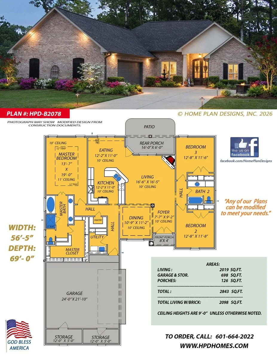 Home Plan Design #B2078