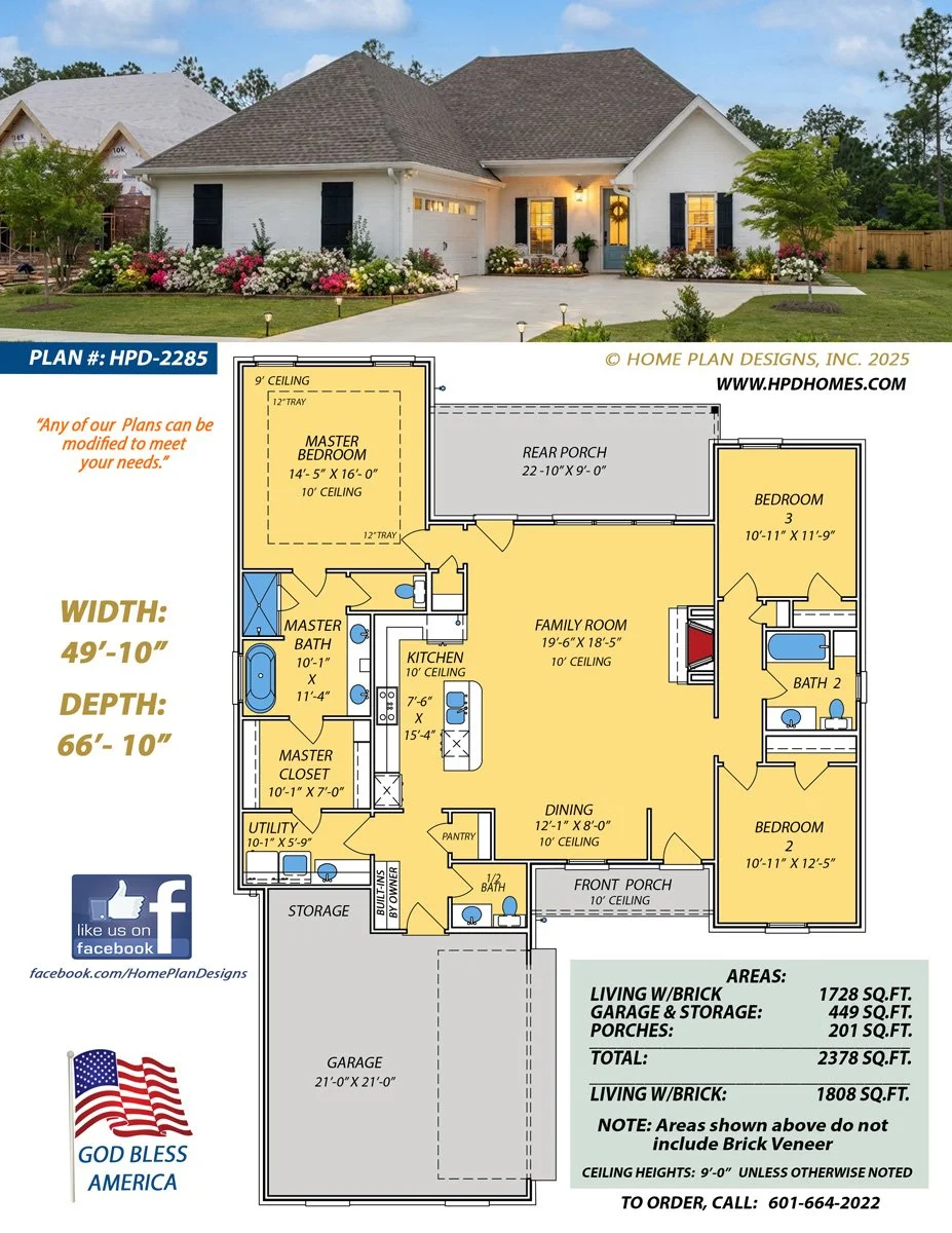 Home Plan Design #2285