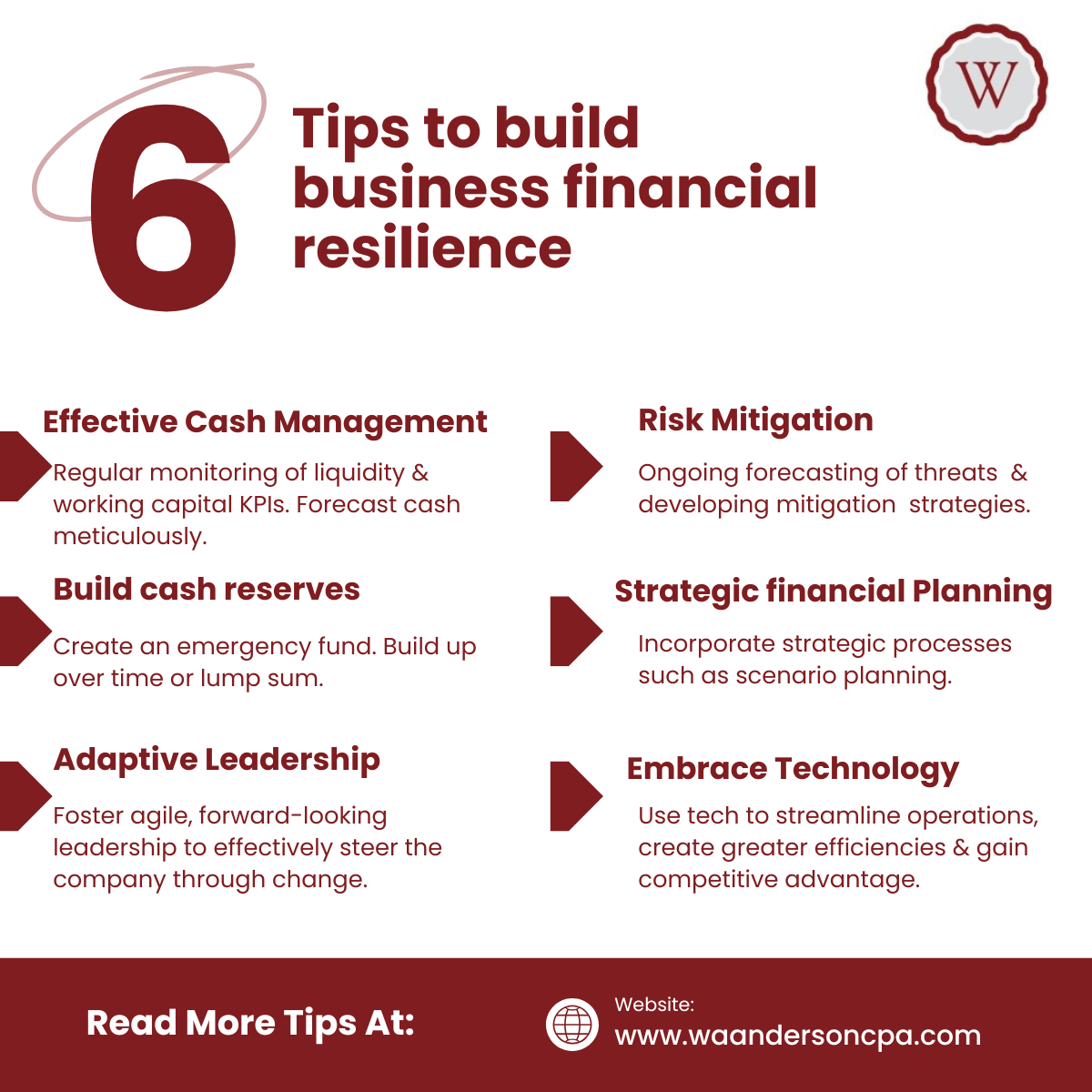 Tips to build business financial resilience