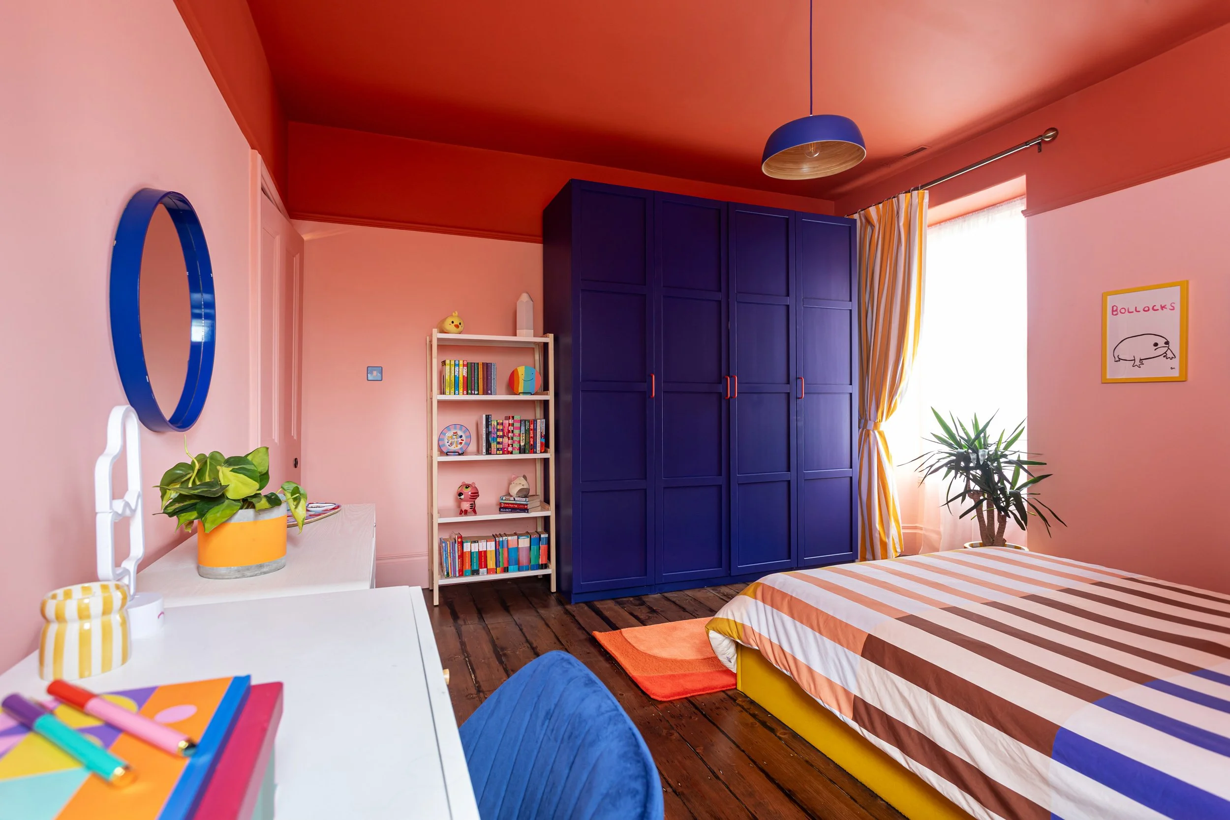Colourful kids bedroom