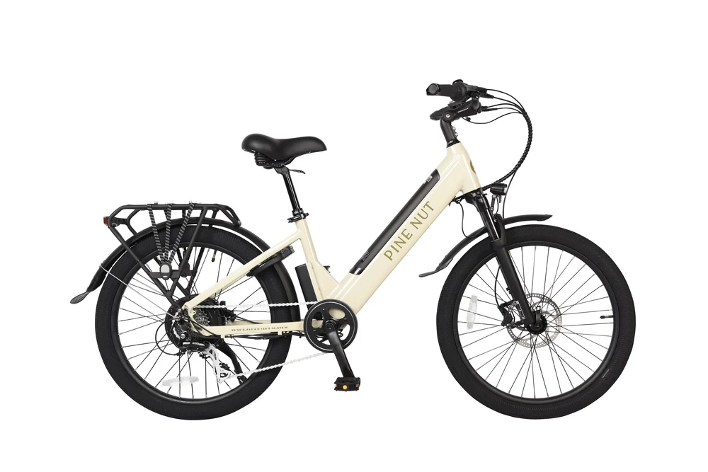 Pine Nut FreeBird 24 Pebble Gray — Pine Nut Cycle E-Bike Rentals