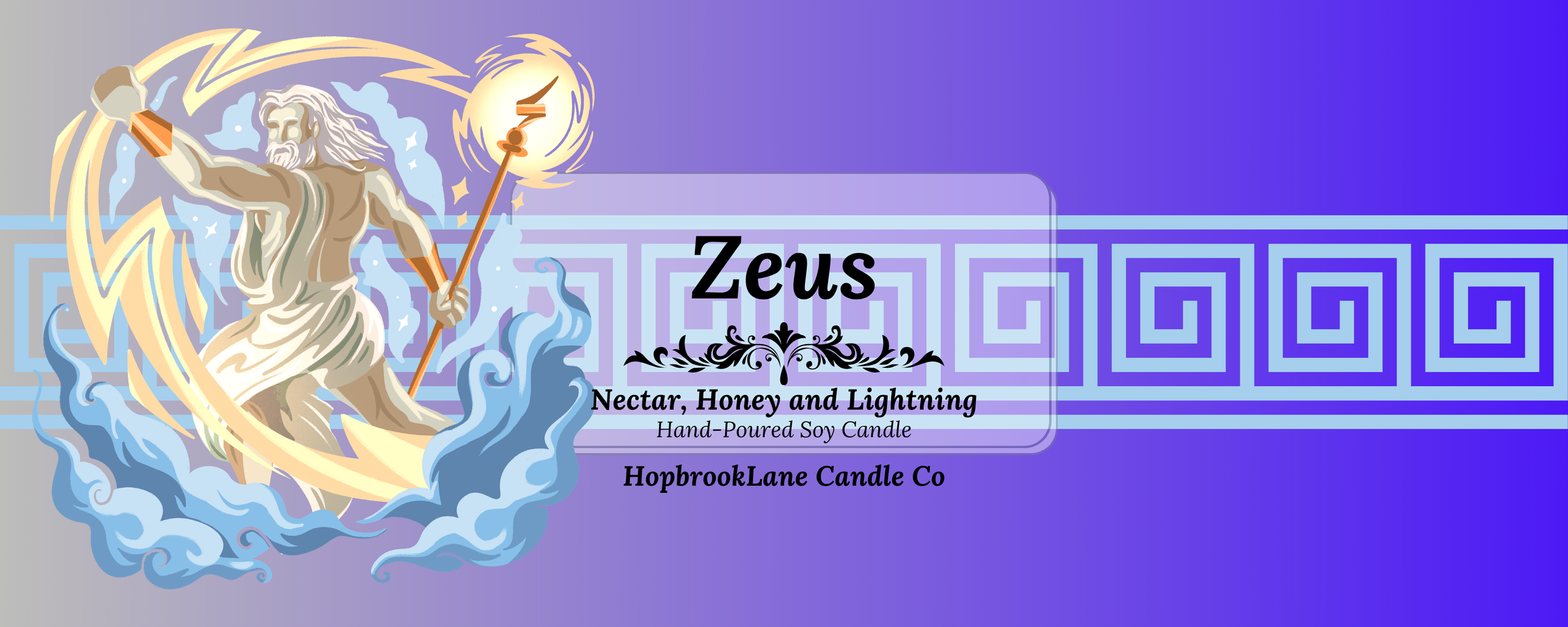 Zeus candle - Greek Gods