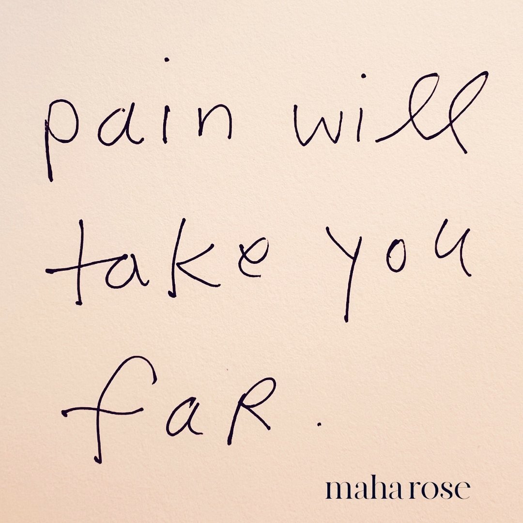 I don&rsquo;t wish it on you or on anyone but when it does come, as it eventually will- let it take you. Surrender to it and receive it&rsquo;s teachings. 
🙏🏽
When pleasure comes, may you surrender and receive those gifts too. 
🙏🏽
Who has a hard 