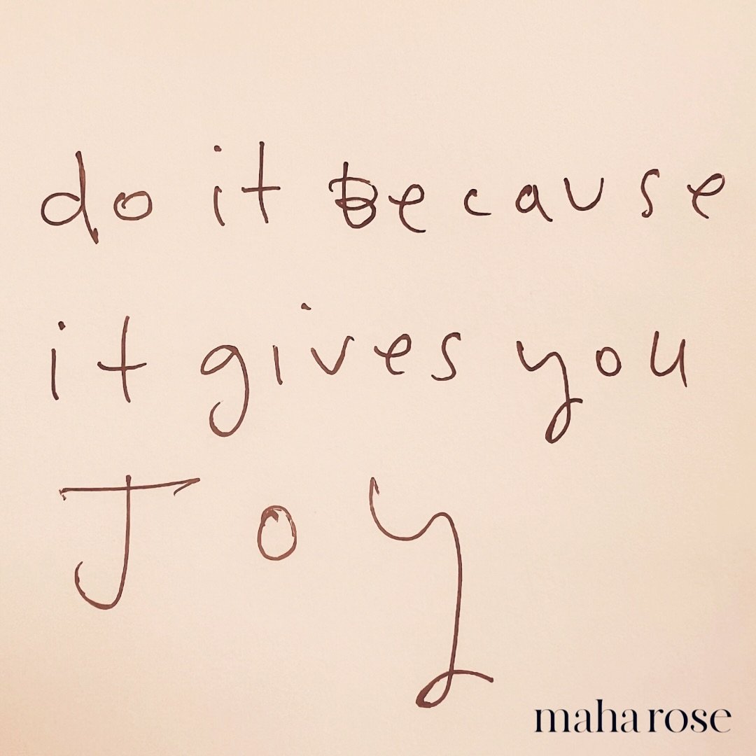 Joy is a food group. ✨ Nourish yourself. ✨ do the thing that brings you joy ✨ it will feed you so that you can do that other thing that doesn&rsquo;t always bring you joy ✨ then practice bringing joy to that thing too. ✨
✨
Joy is a practice. 
✨
You d