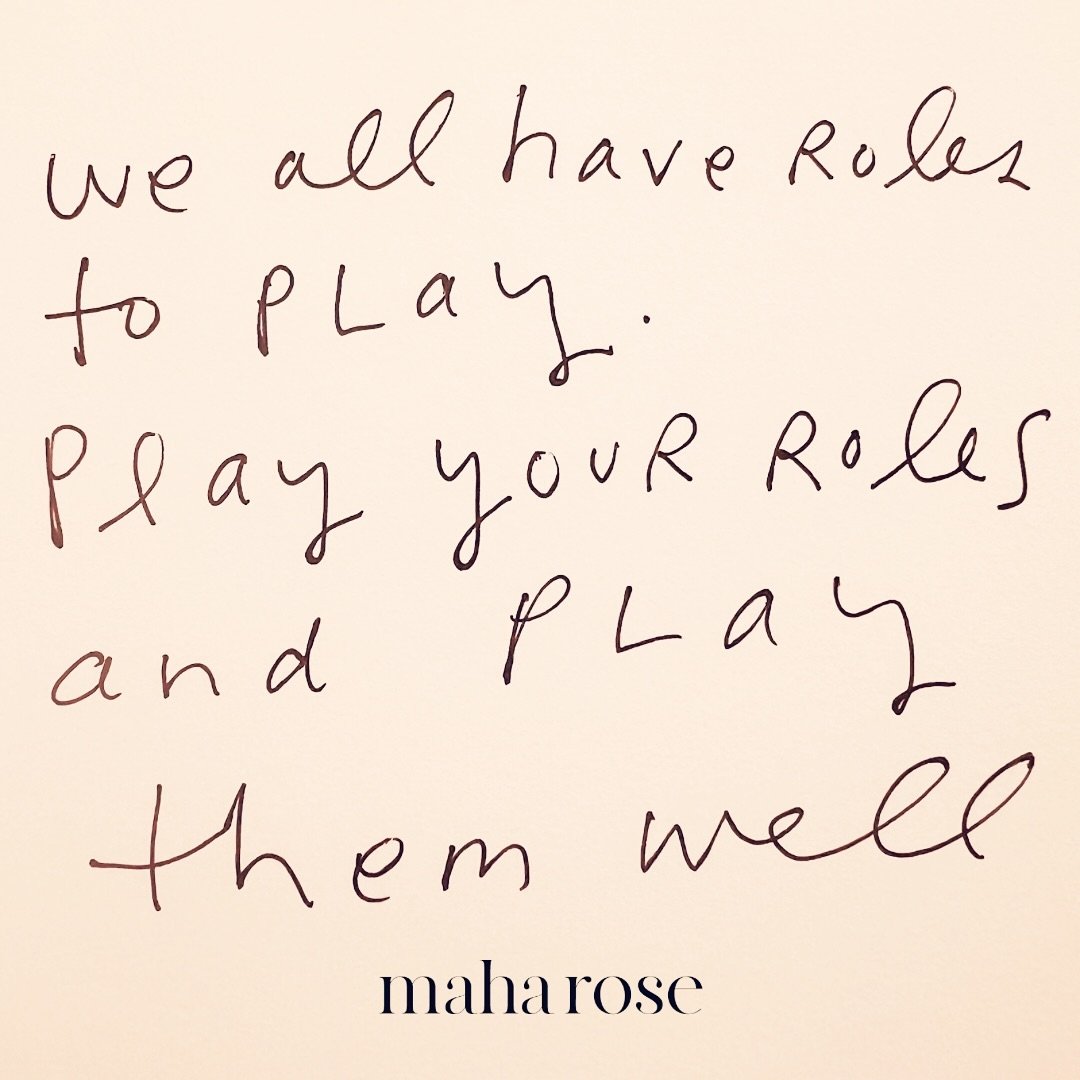 #dharma 
🙏🏽
We all have roles to play in life. Play them well. 
🙏🏽
It&rsquo;s all a play. 
🙏🏽
Join our mailing list for love, inspiration and event updates. Link in bio. 
🙏🏽