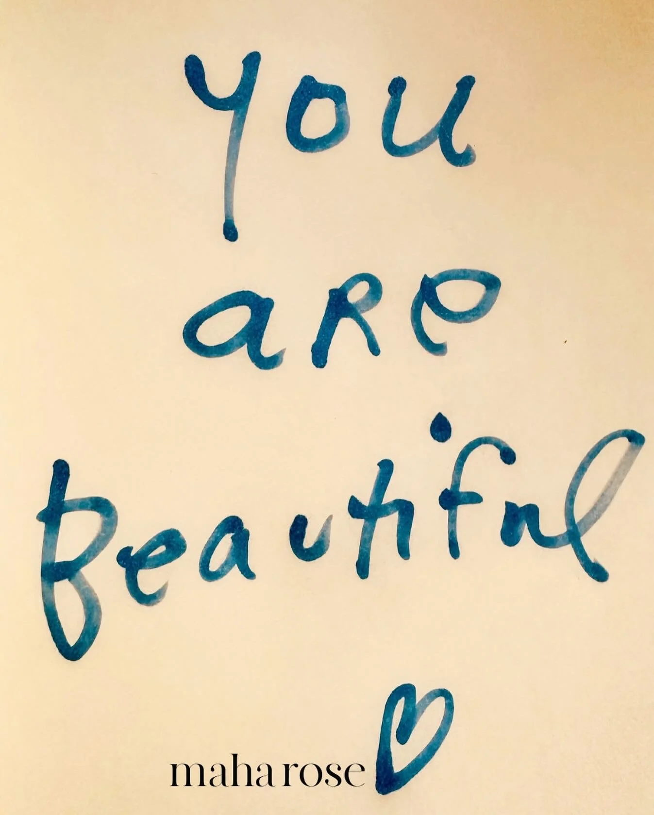 May you know how beautiful you are. 
🩵
maharose.com
🩵
#selflove #healing