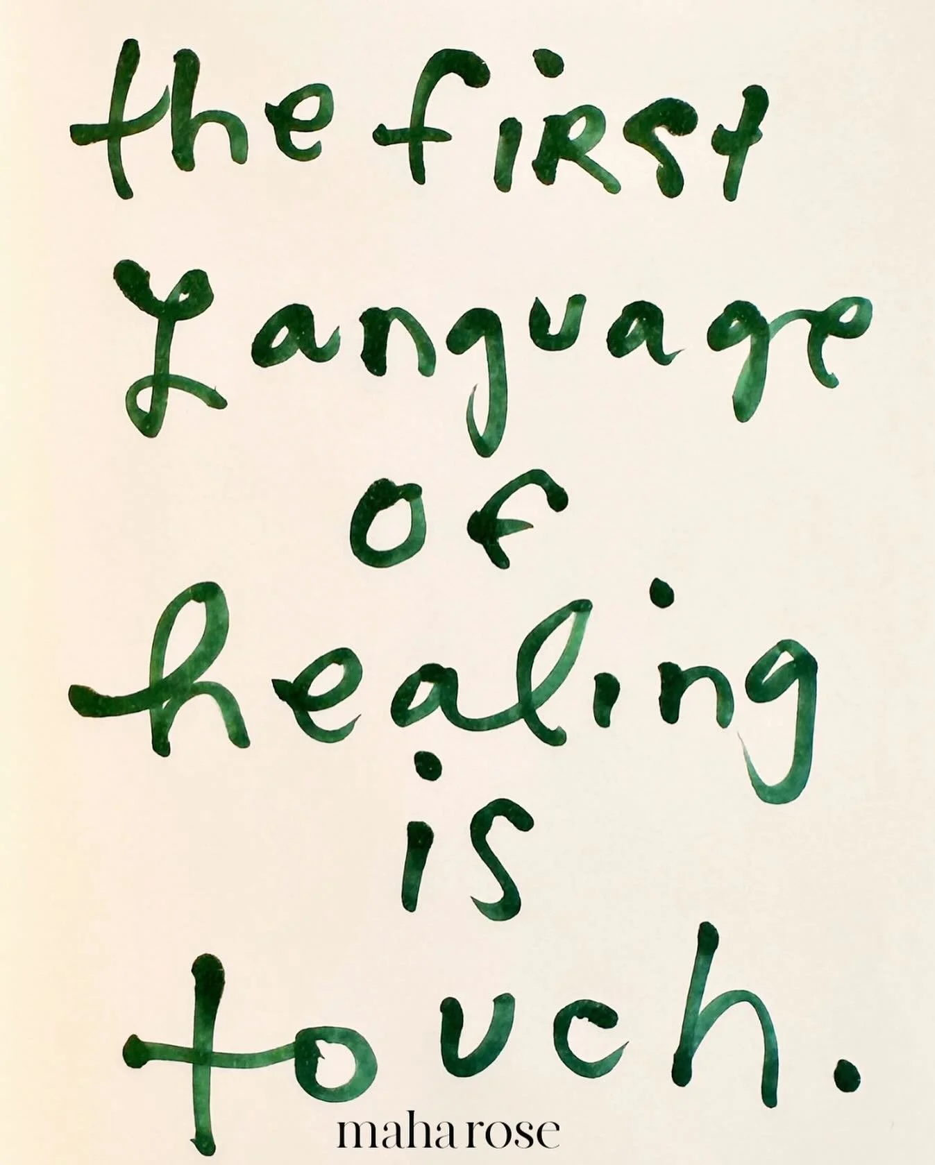 Just one of the reasons why we love reiki and massage at maha rose. 
🙏🏽
The inner child needs it. The inner baby remembers it. The nervous system is soothed by loving, present touch. 
🙏🏽
Join us this eve for Massage for Everyone with maha rose fo