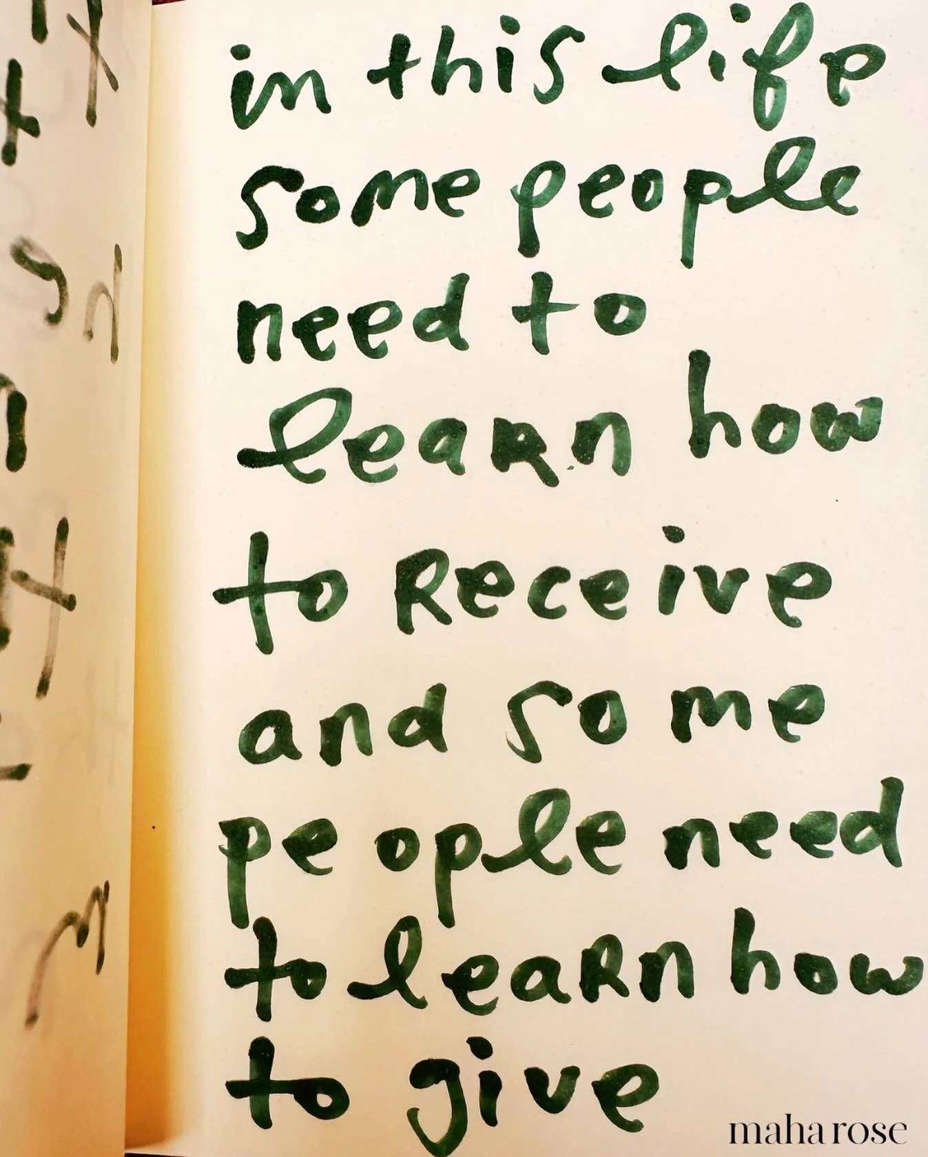 Which one are you?
🩵
I work work with many wounded healers at maha rose - they are the ones who are often so good at giving but need help learning how to receive. 
🩵
Then there are the ones who could give more. 
🩵
And really the more we are able t