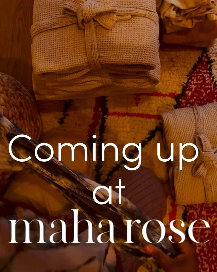 This week at Maha Rose, we fold into ourselves
into love, into breath, into the quiet rhythm of healing. 
💛 
Superslow Love with Sara Awada @sarasuperslow 
Thursday 10/23 
6:30 PM - 8:30 PM
For couples ready to slow down &amp; reconnect through soft