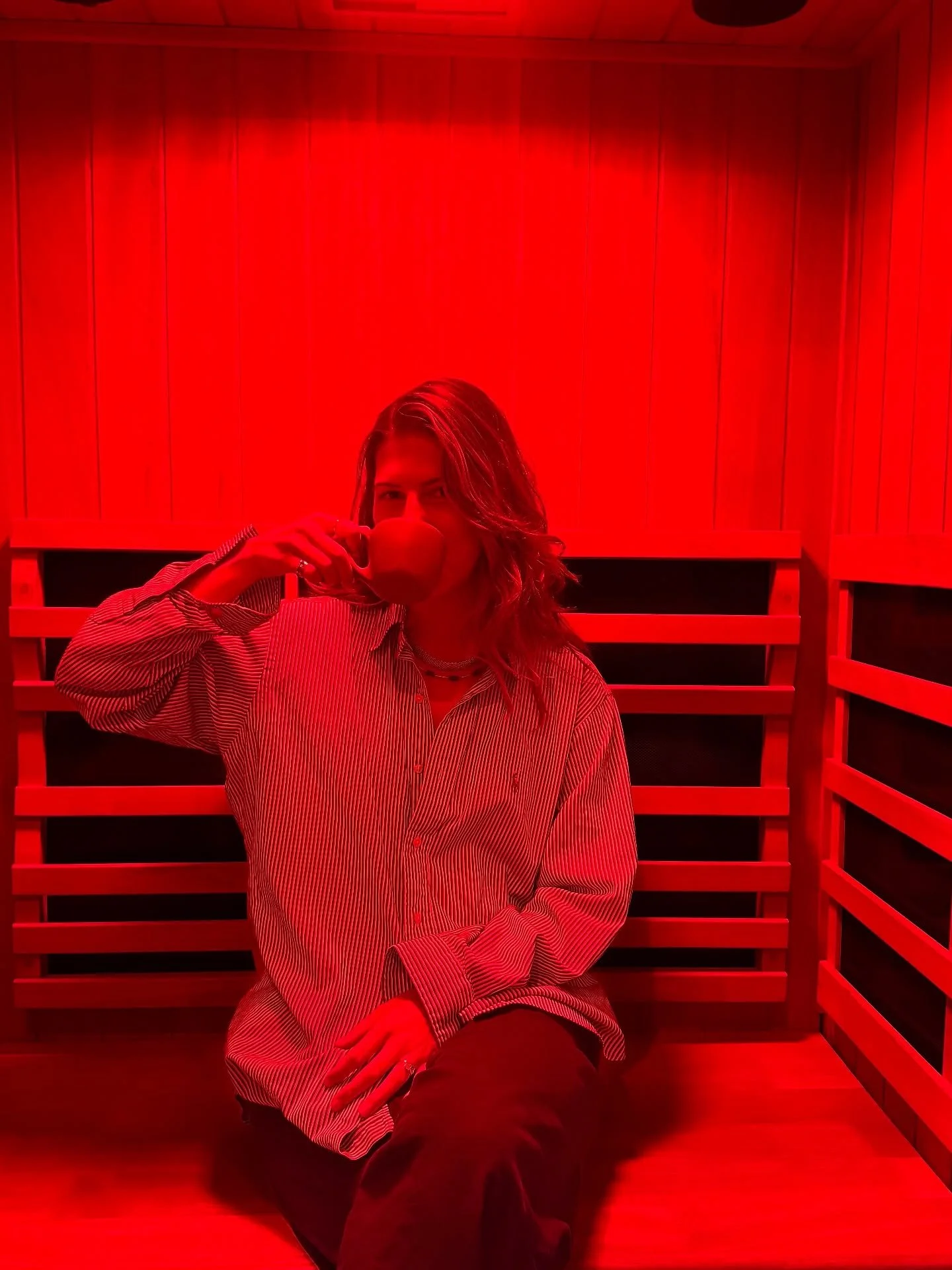 Sauna Portraits 
🩵✨🩵
We have the perfect size sauna for you to warm up in and decompress the day away. 
🩵✨
Book a session with us!
🩵

#reikinyc #saunanyc