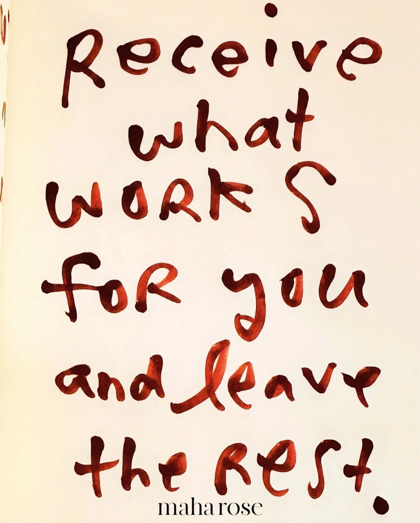 Receive what works for you and leave the rest. 
🙏🏽
Holiday tips from
🩵
maharose.com
🙌
#lifetips #selflove #healing