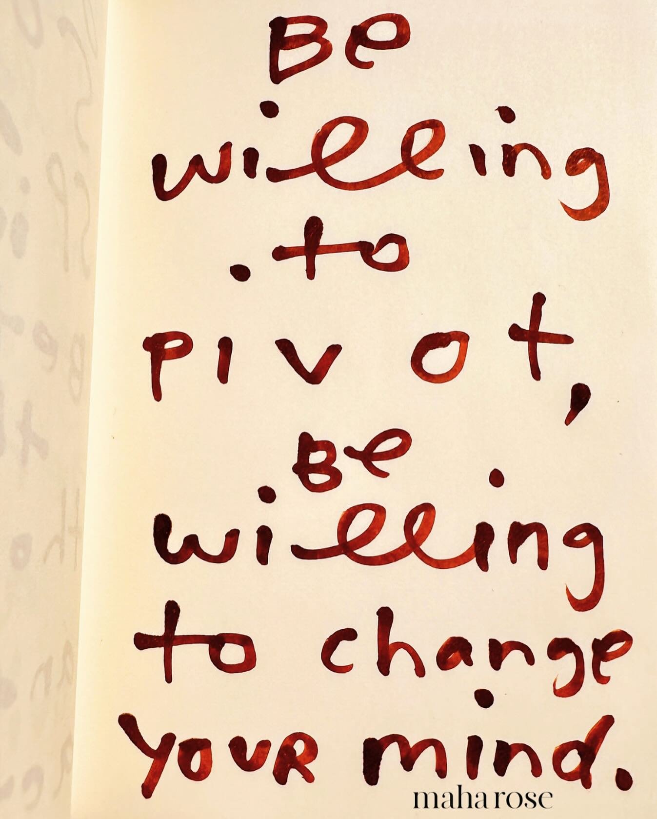 Don&rsquo;t get stuck y&rsquo;all!
🙌🙌🙌🙌🙌🙌
Be willing to pivot!
⭐️⭐️⭐️⭐️⭐️
Be willing to change your mind. 
☀️☀️☀️☀️
Be willing to see the world from a different angle. Through a different lens. 
🙏🏽🙏🏽🙏🏽
maharose.com
💛💛
#toolsforliving #t