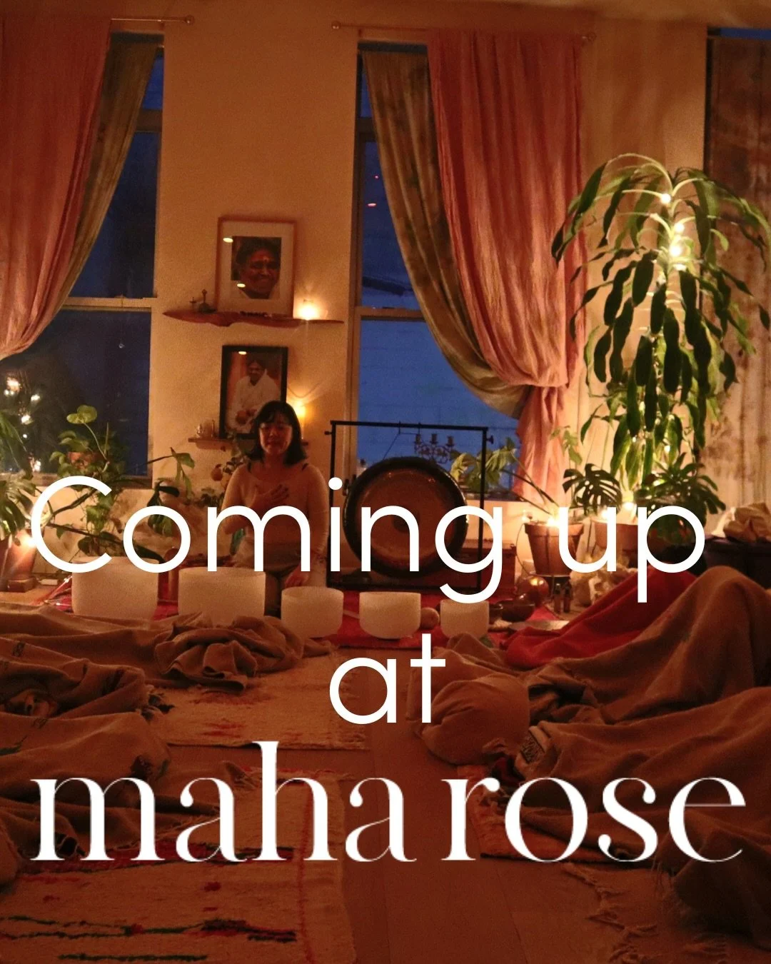 Coming Up This Week at Maha Rose 
✨✨✨✨ 
A week of breath, sound, embodiment, and deep nervous system care. 
✨✨✨ 
Breath as a Bridge with @craybarbay 
January 20th 
6:30-8:30pm 
Explore what you are carrying and where, so you can soften, release, and 