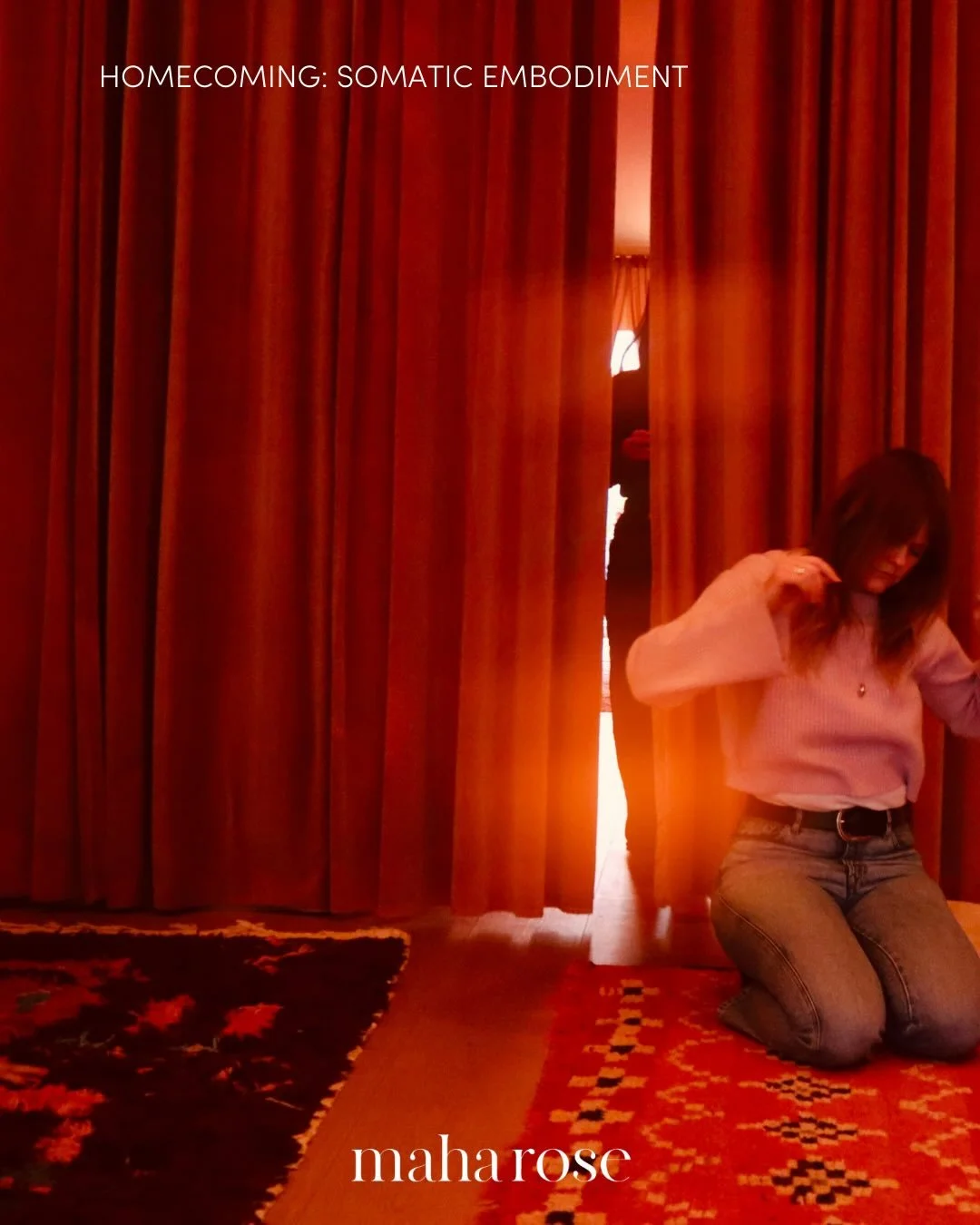 Your body has been trying to talk to you.
✨💛🌼🧡✨
Are you listening? 
💛🌼🧡✨
It's ready to move through you.
🌼🧡✨
What if the answers you're searching for aren't in your head but in your bones?
🧡✨
Come home. Your body missed you.
✨
Homecoming: So