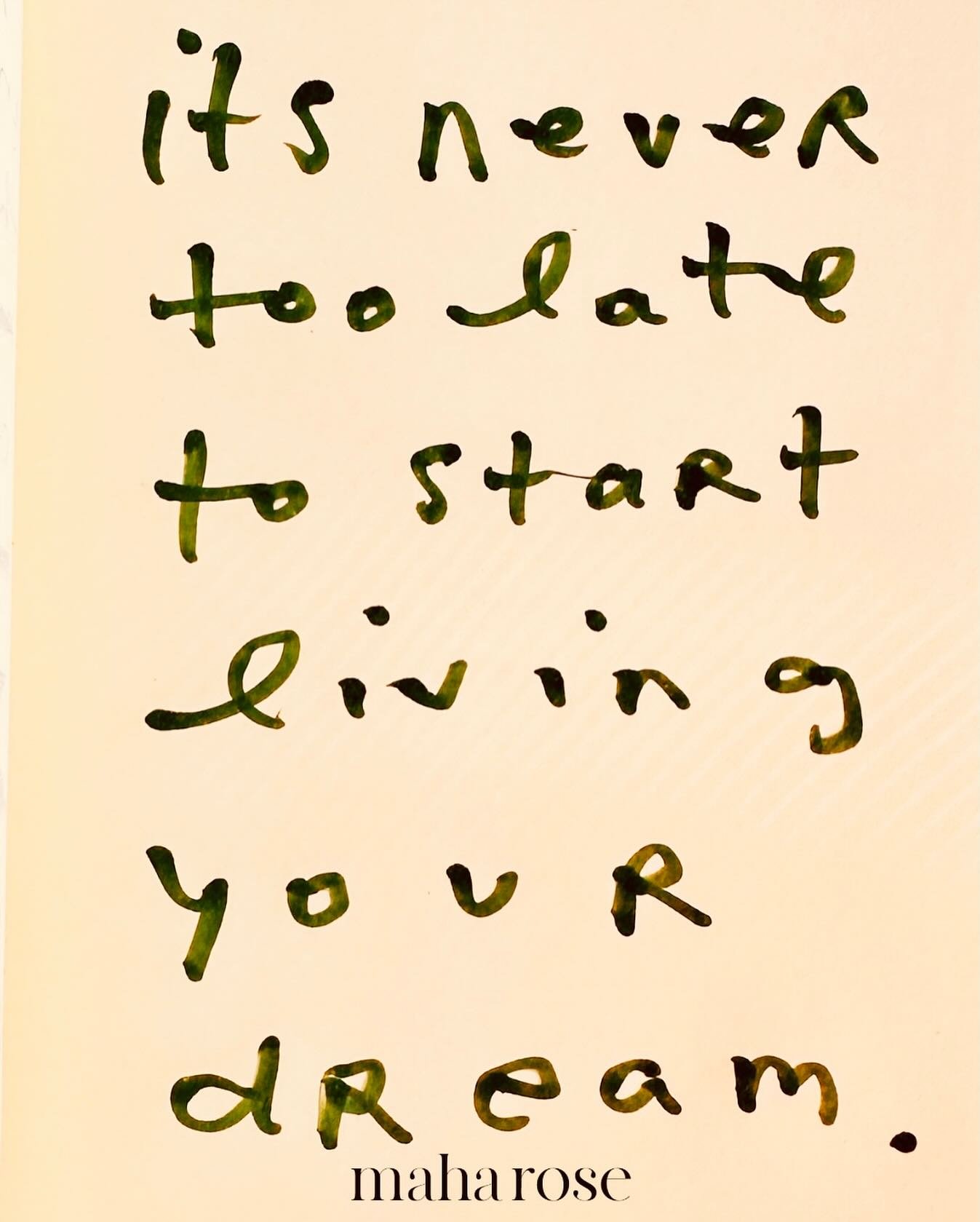 It&rsquo;s never too late to start building your dreams. 
🙏🏽🙏🏽🙏🏽🙏🏽
Even small steps are steps too. 
🩵🩵🩵
Dream it. Build it. Share it. 
🦋🦋
maharose.com
🙌
ps. There&rsquo;s still time to join the OPEN UP! Retreat Your Spiritual Business w