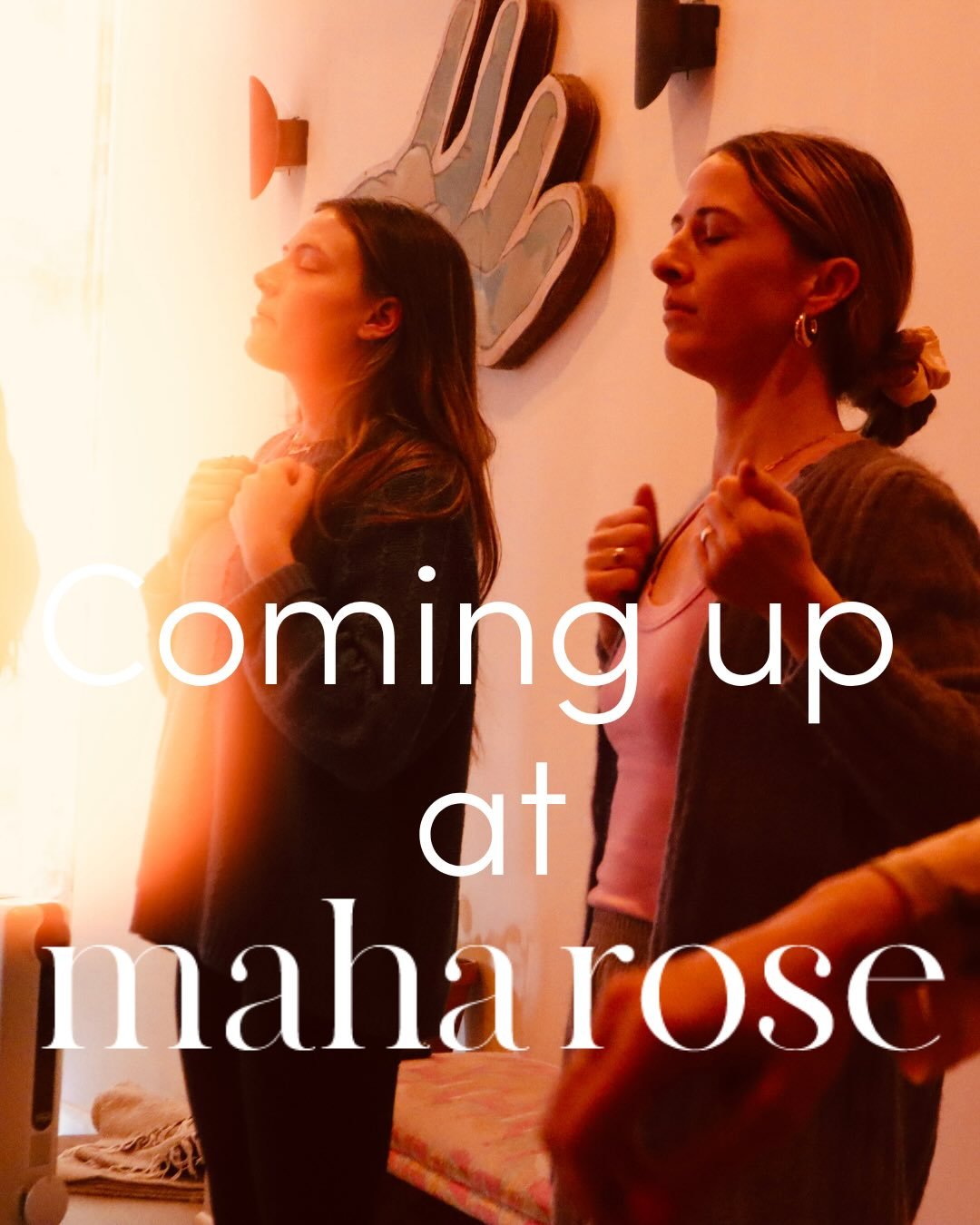 This week at Maha Rose: come back to yourself, again and again.
✨💛✨💛✨💛✨💛
Meet Yourself in Breath
with @samanthastory_ 
Tuesday, March 24th | 7&ndash;8:30pm
Active breathwork to quiet the mind, drop into the body, and meet what's waiting for you b