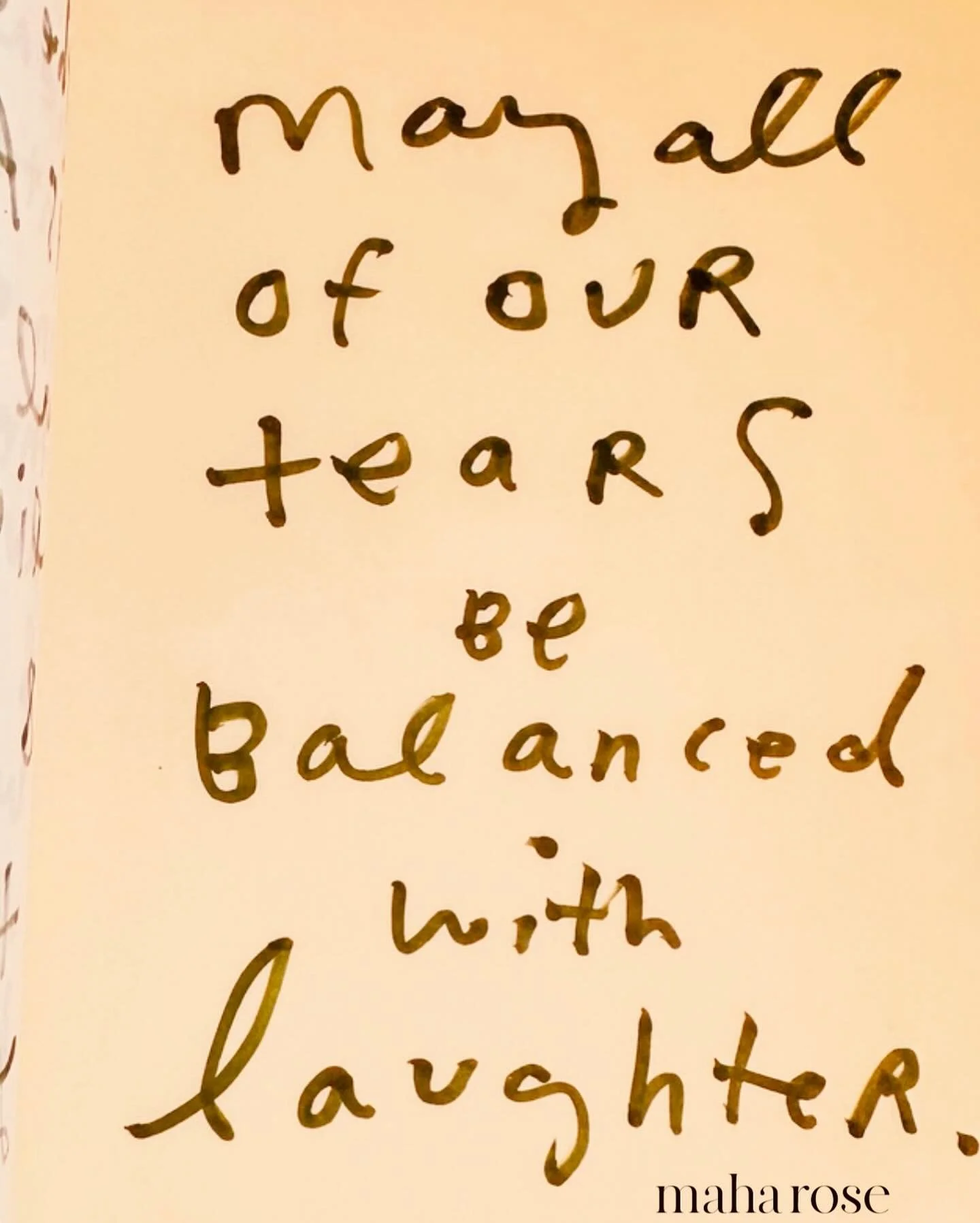 Happy Saturn Day. 
🙏🏽🪐🙏🏽🪐🙏🏽
May all of our tears be balanced with laughter. 
🪐🙏🏽🪐
maharose.com
🙏🏽
Laughter Lab next month with @lisanelsonlevine ~ April 21st
🦋