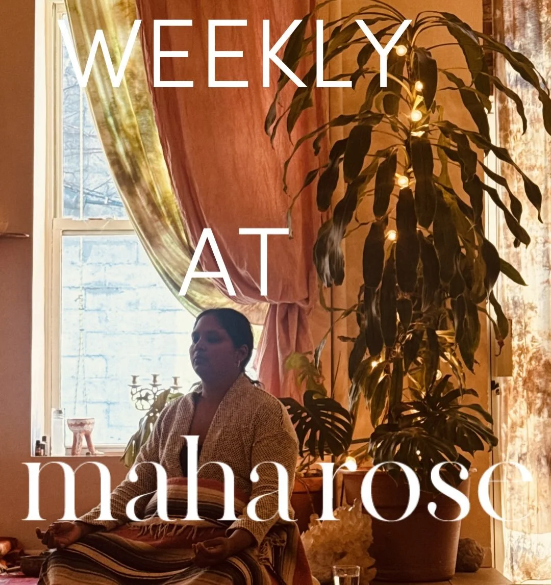 You're looking for weekly flow, spiritual depth, and community healing?
✨🧡✨💛✨🧡✨💛✨
We've got you. Here's this week at Maha Rose
✨🧡✨💛✨🧡✨💛
Return to Center: Flow &amp; Reiki
with @goldenreturn.lex 
Wednesday, April 8th 
7&ndash;8:30pm
✨🧡✨💛✨🧡✨