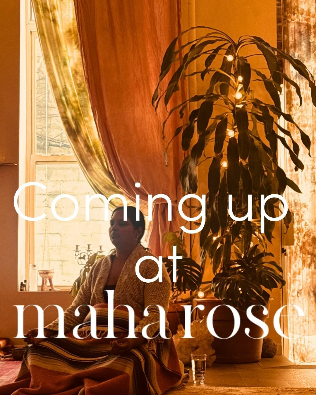 You're looking for weekly flow, spiritual depth, and community healing?
✨🧡✨💛✨🧡✨💛✨
We've got you. Here's this week at Maha Rose
✨🧡✨💛✨🧡✨💛
Return to Center: Flow &amp; Reiki
with @goldenreturn.lex 
Wednesday, April 8th 
7&ndash;8:30pm
✨🧡✨💛✨🧡✨