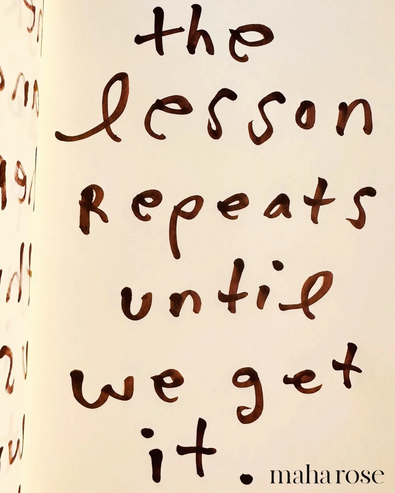 Anybody&hellip;.?

If you find a lesson repeating, it&rsquo;s because you haven&rsquo;t fully gotten it. 

Pause. Ask the Universe, what are you trying to teach me?

Please show me what I haven&rsquo;t understood yet. 

Show me what I need to learn. 