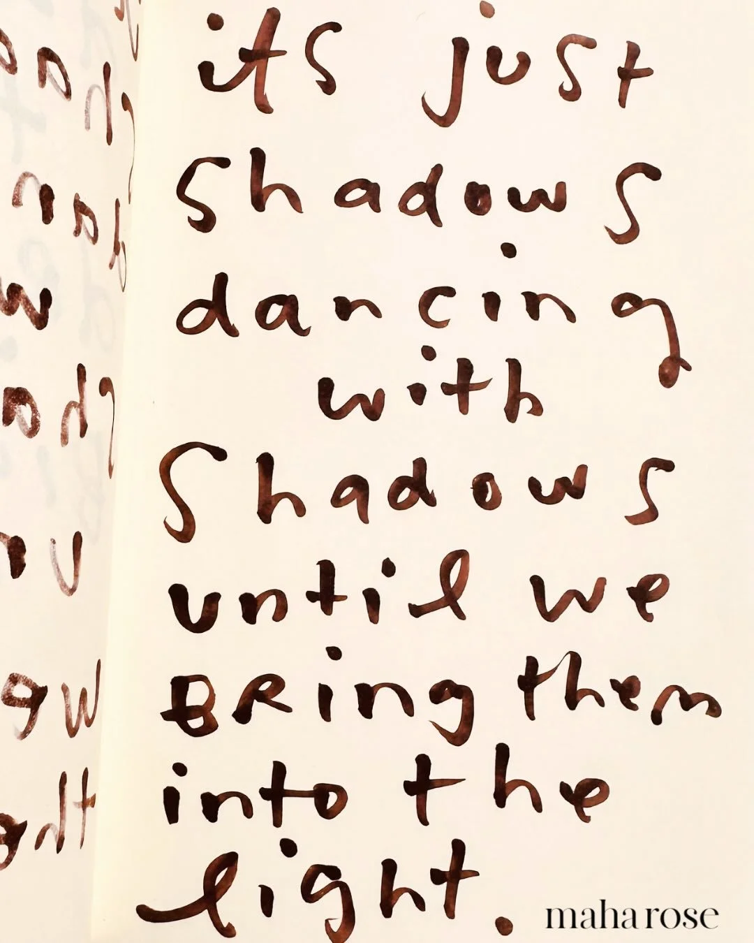 It&rsquo;s just shadows dancing with shadows until we bring them into the light. 

Shadows dancing with shadows until we do the work. 

Join us Thursday, April 30th live in Brooklyn at maha rose for EXPLORING the SHADOW through PLAY with @lisanelsonl