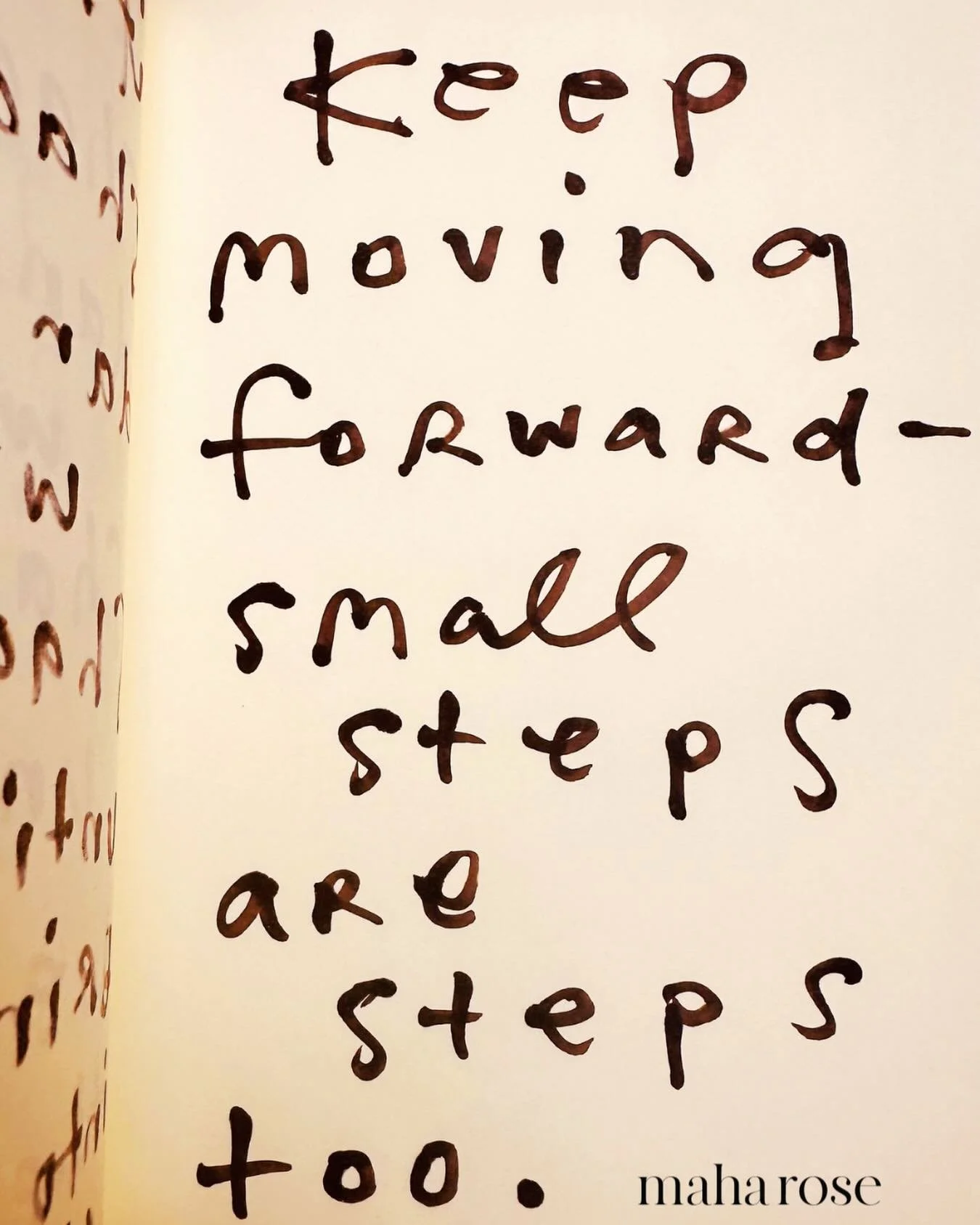 Happy Saturn day. 
🪐
Small steps are steps also. 
🙏🏽
maharose.com
🪐
#keepmovingforward #selflove #healing