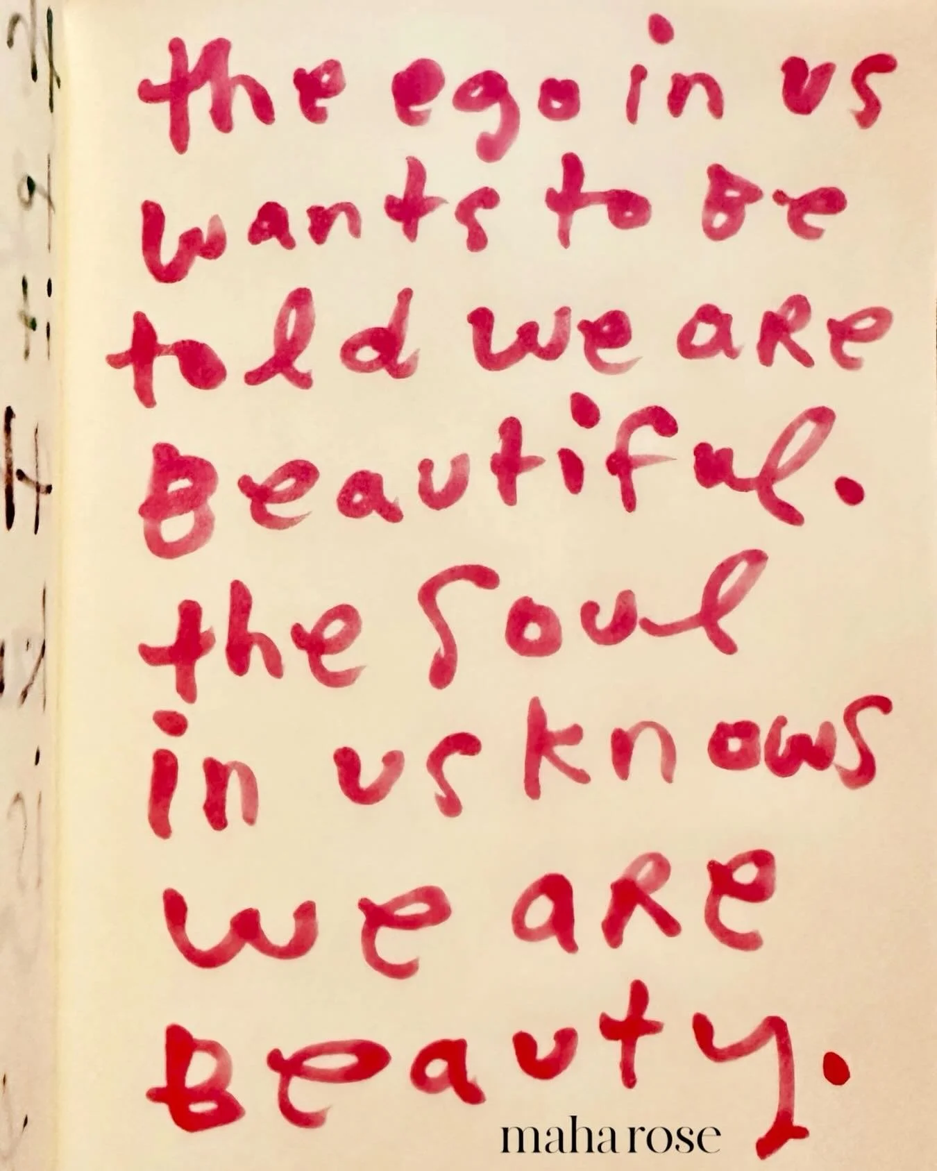 Happy Moon Day. 

Know your beauty. Know your worth. 

The soul knows. The ego has forgotten. 

Remember your beauty and your magnificence. 

maharose.com