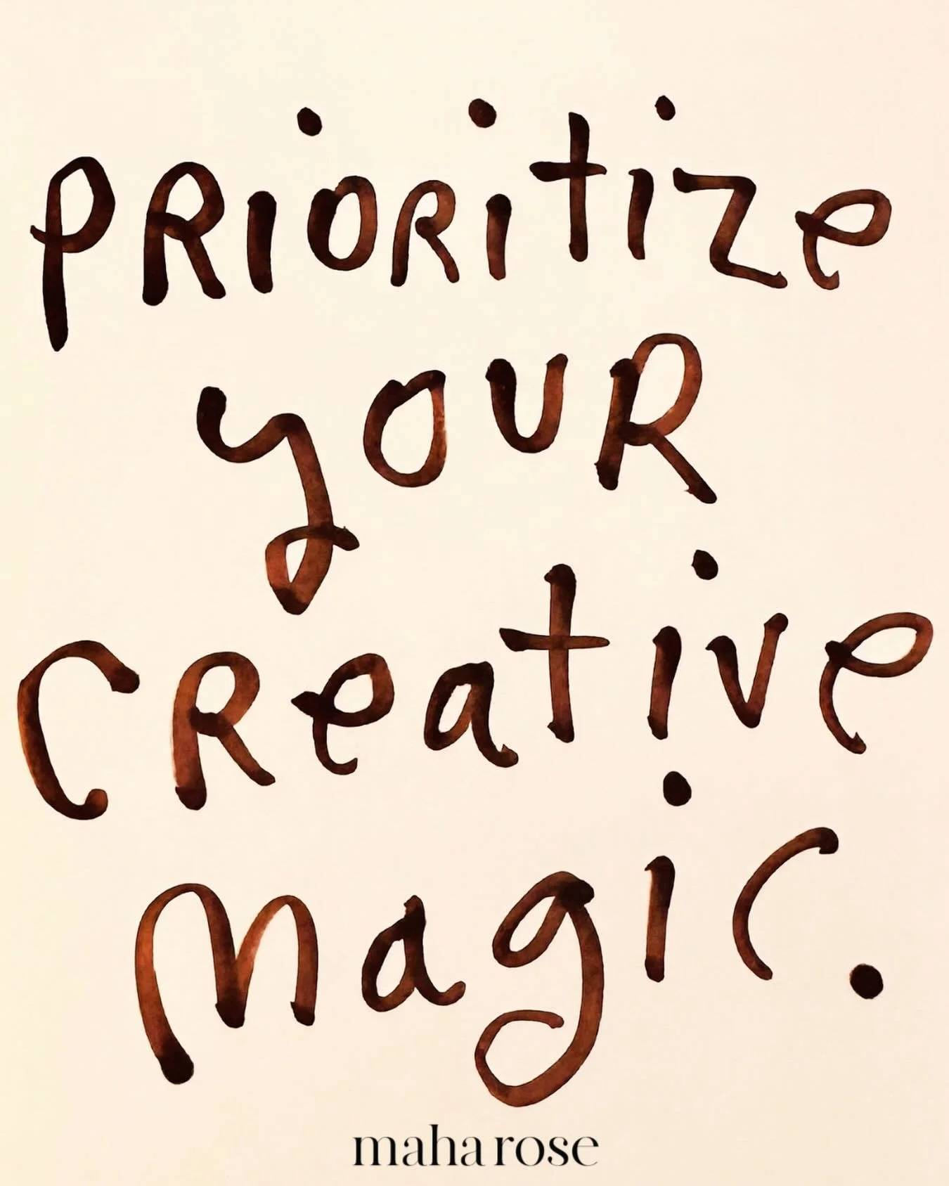 May we remember that we too are creating reality. 

Use your creative powers!

Remember your creative magic. 

Prioritize your creative magic!

maharose.com