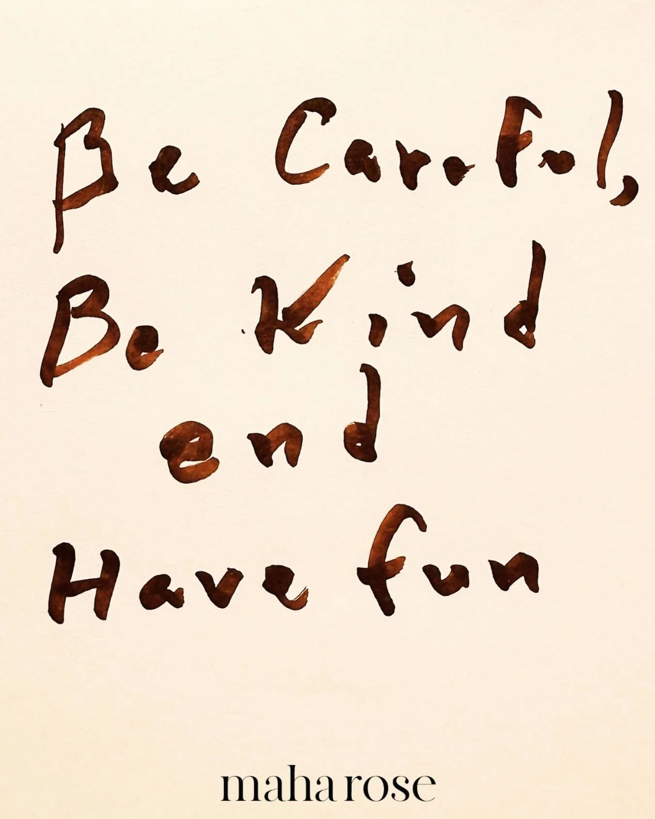Guest message from my dad. 🩵

Be careful, be kind and have fun. 

I think got my gene for maxims from him. 

I&rsquo;ve heard this one a thousand times and I still love it. I think I&rsquo;ve started saying it to my son. 

Thank you dad. 

maharose.
