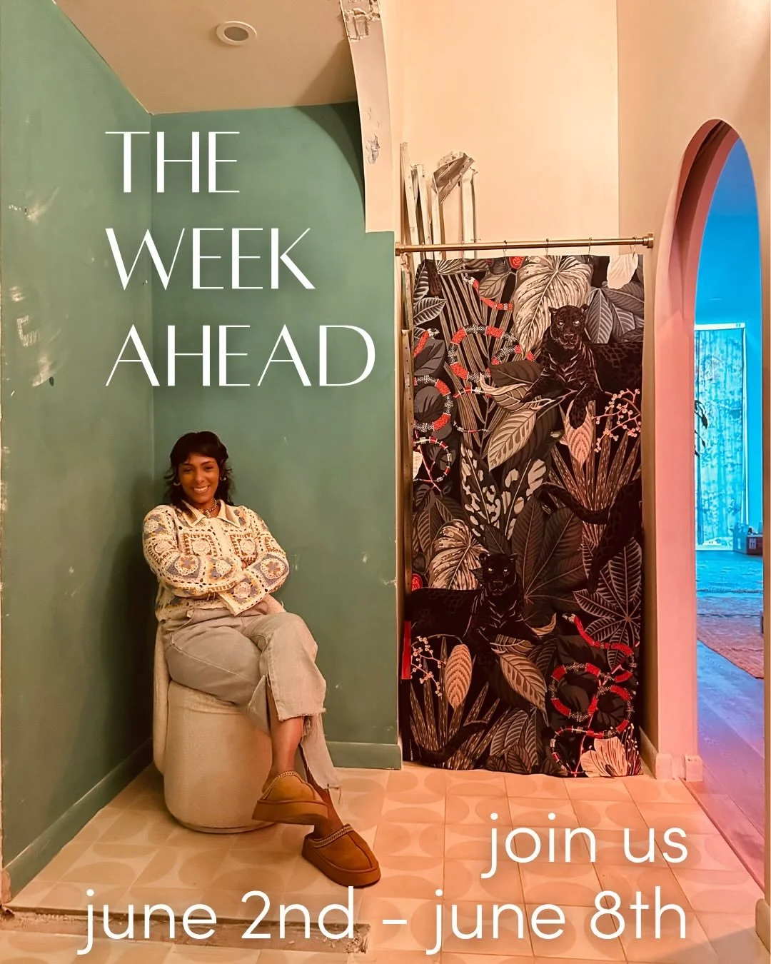This Week at Maha Rose
🌕
Tarot Tuesday: Drop-In Mini Readings with @myth.and.ritual 
June 2
🌙
Transcendent Sound Bath with @lavenderhealer 
June 3
🌟
Group Akashic Records Reading with @lakenemi 
June 4
💙
A Call to Love: Breath &amp; Sound Journey