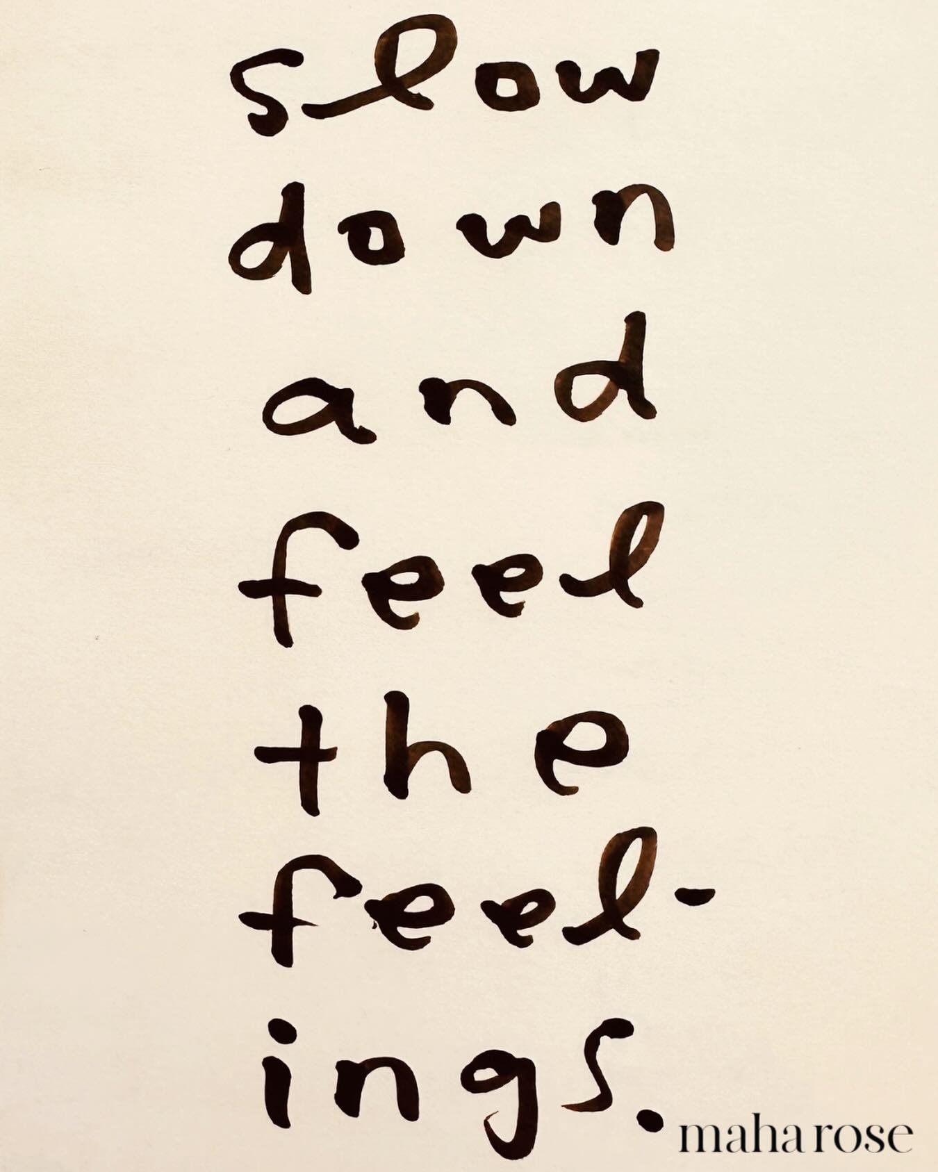 New moon coming&hellip;

Slow down and feel the feel feelings. 

maharose.com