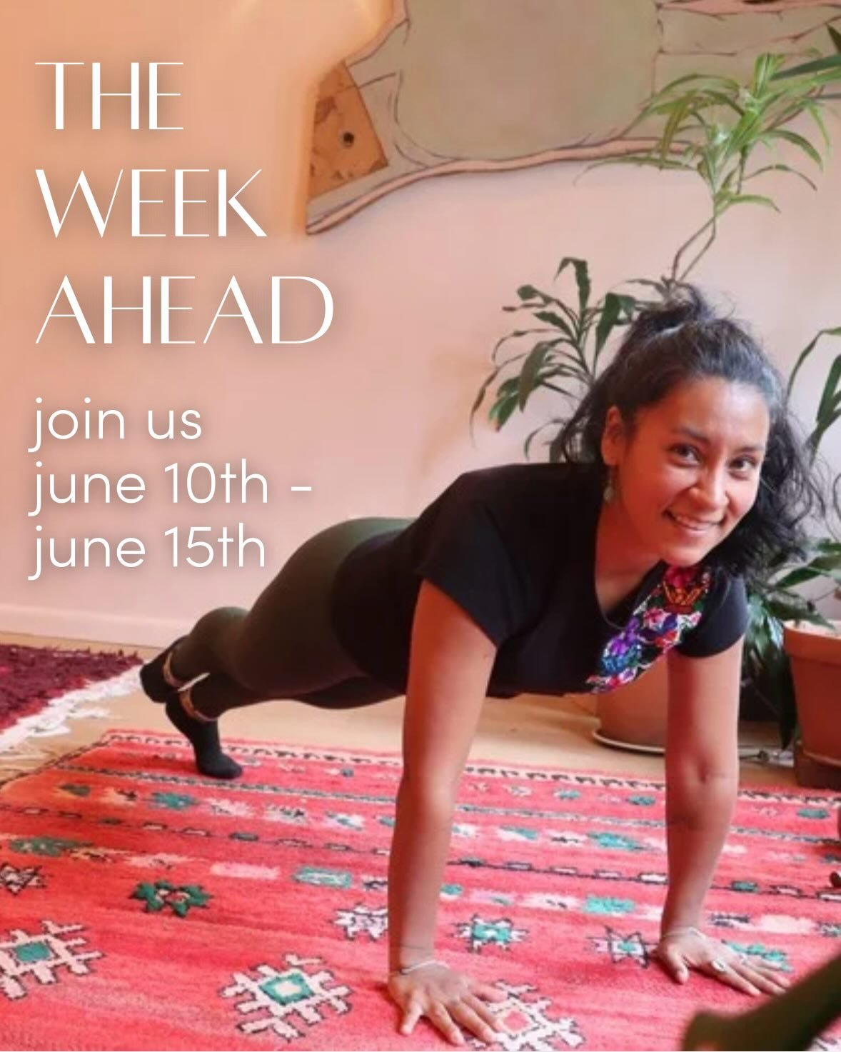 JOIN us this WEEK

Sound Bath and Energy Cleansing with @aguaviva.mystic.journeys 
June 10

Group Past Life Regression with @helendenham_ 
June 11

Cleanse &amp; Transform Breathwork with @starbabyhealers_ 
June 12

Unwind Body and Mind with Reiki &a