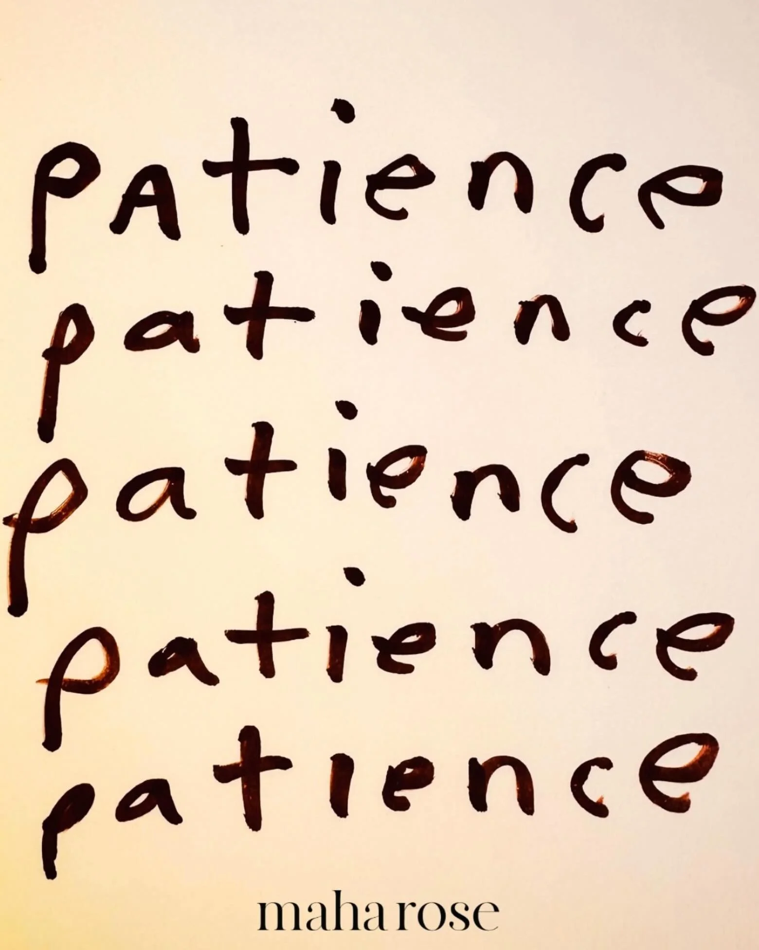 Patience with yourselves beauties. Some things take time. 

maharose.com