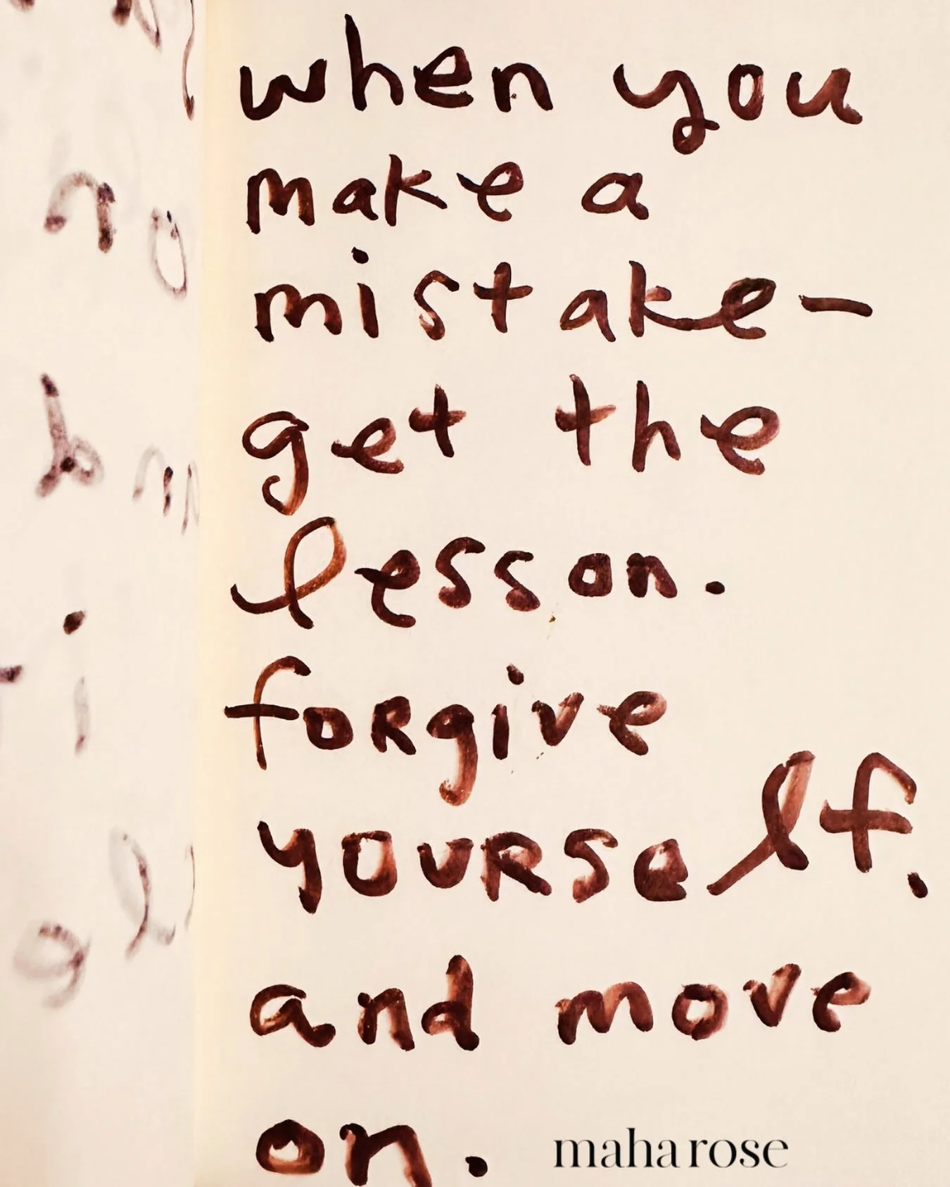 Happy Moon day. 

Also good to say sorry to yourself or to the one your mistake hurt. 

#forgiveness

maharose.com