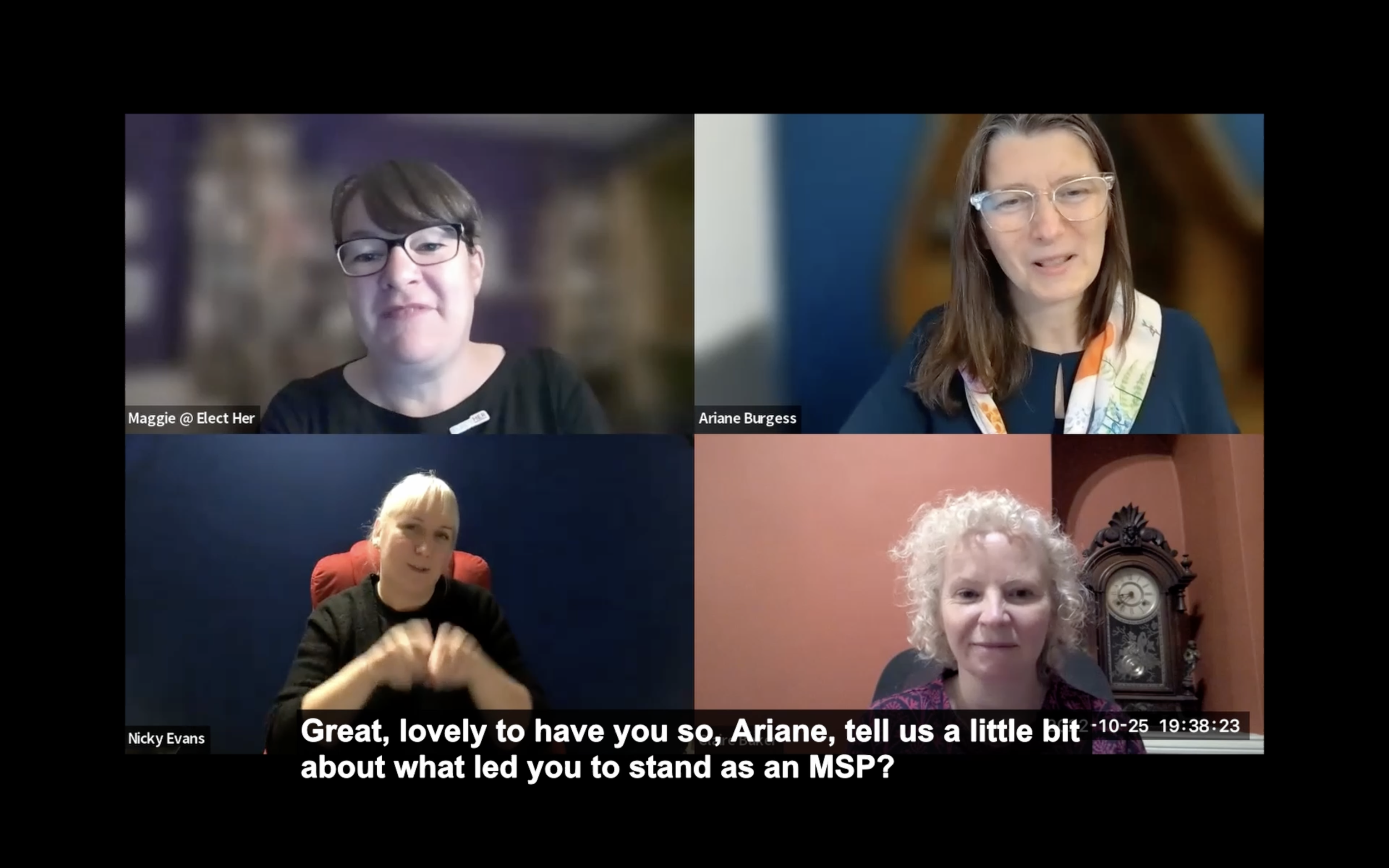 HER Life in Politics as an MSP