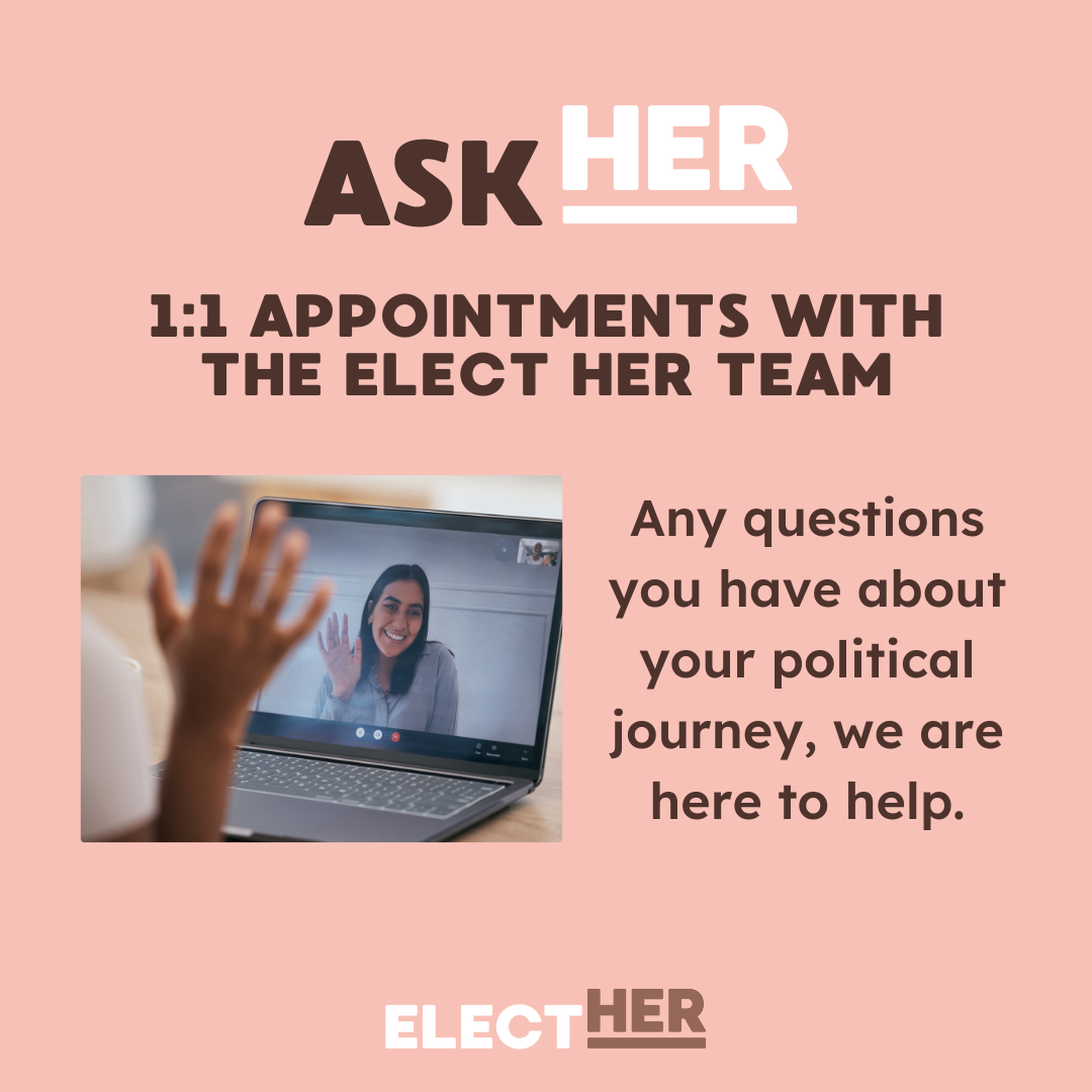 Ask Her 1:1 Time with the Elect Her Team