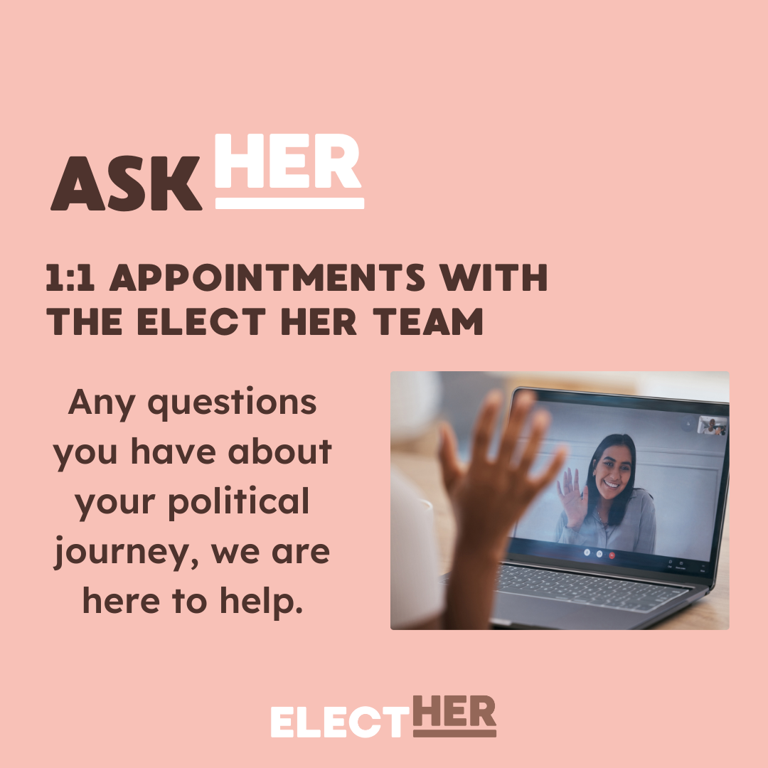 Ask Her 1:1 Time with the Elect Her Team
