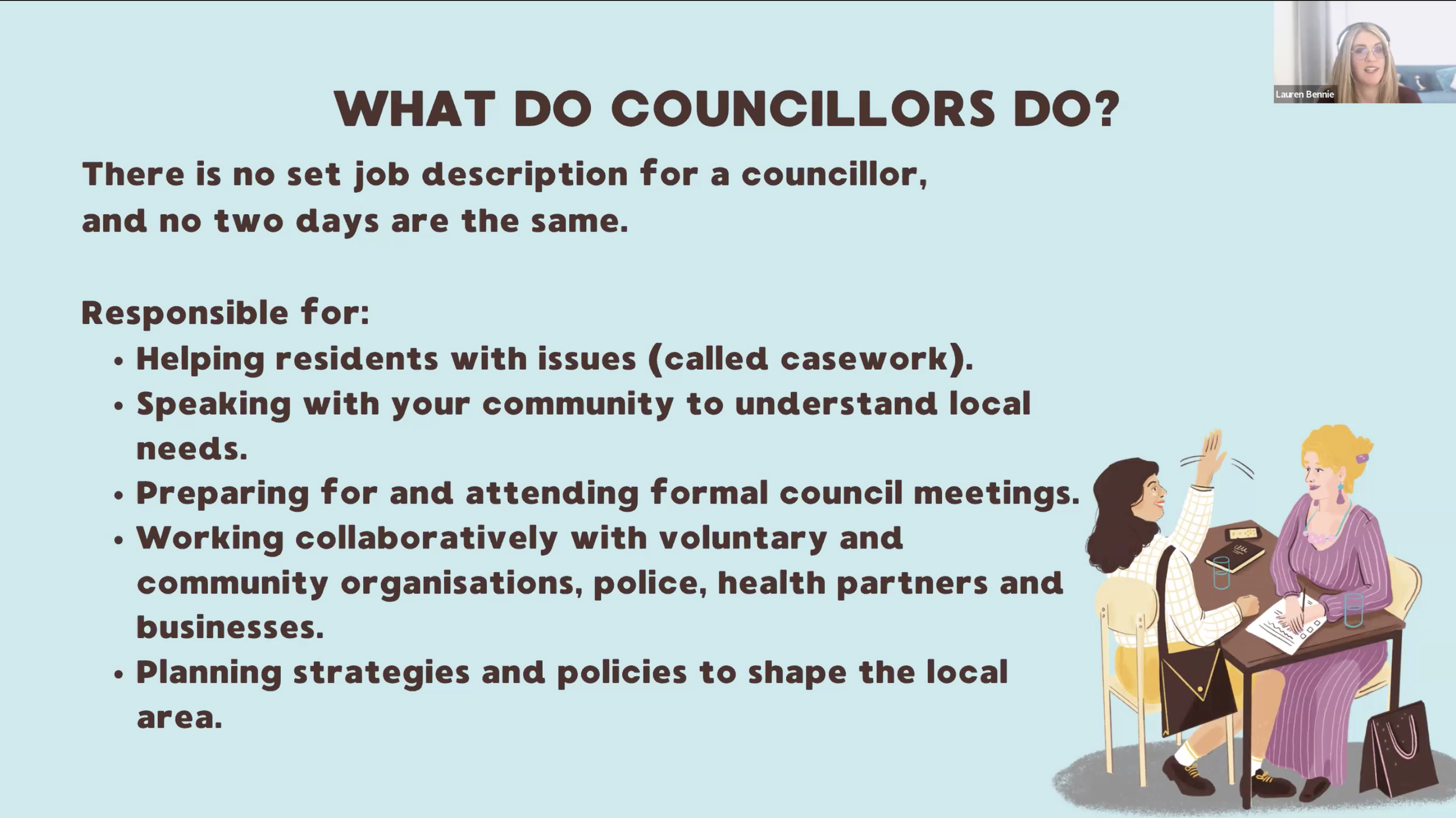 Be a Councillor in Scotland - Cllr Alys Mumford and Cllr Shamin Akhtar