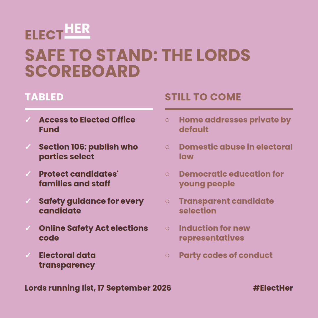 Three weeks, one Bill, seven amendments: where our Women’s Democracy Group has got to