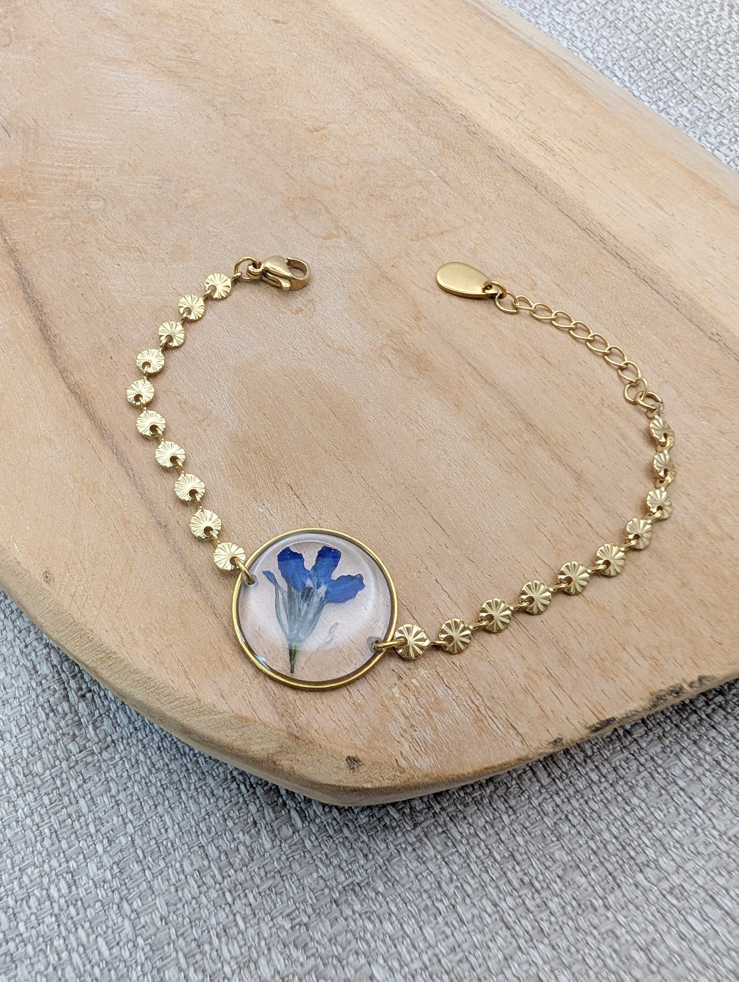 Bracelet doré lobelia