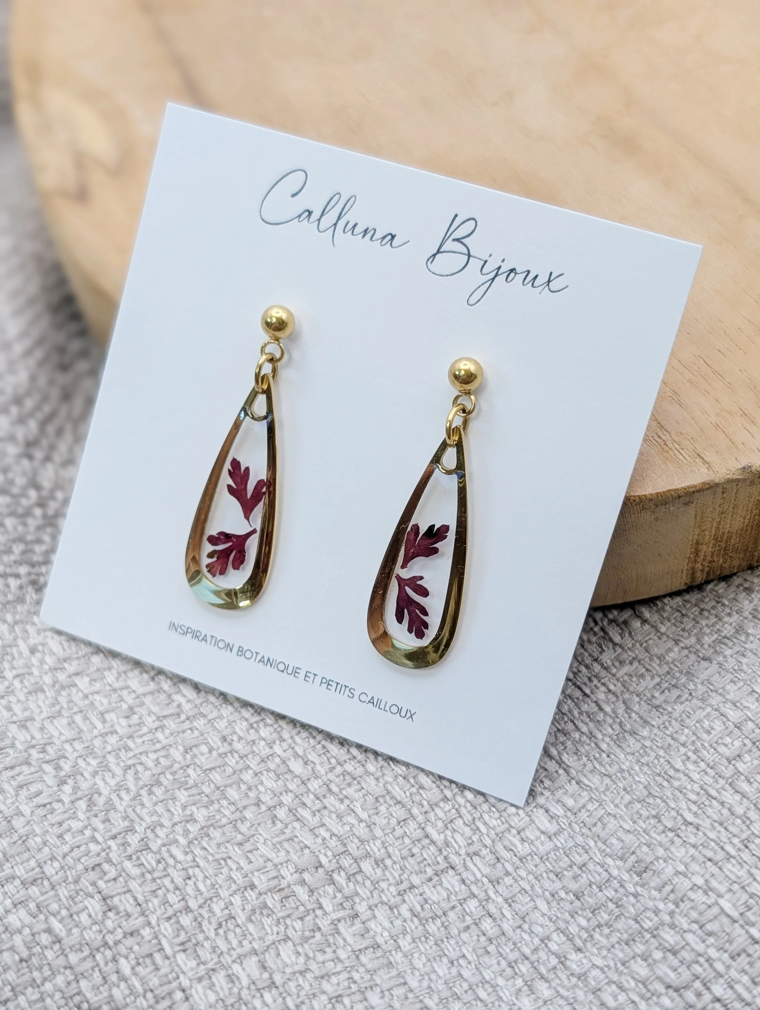 Boucles gouttes géranium sauvage