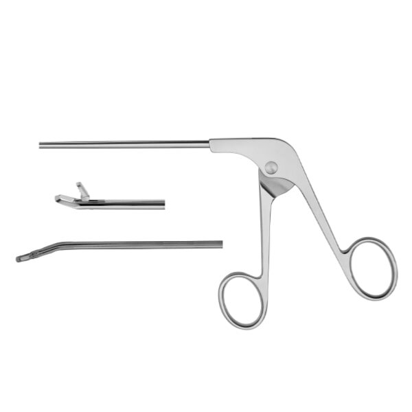 Широкие кусачки Дакбилл рабочая часть загнута вверх и влево