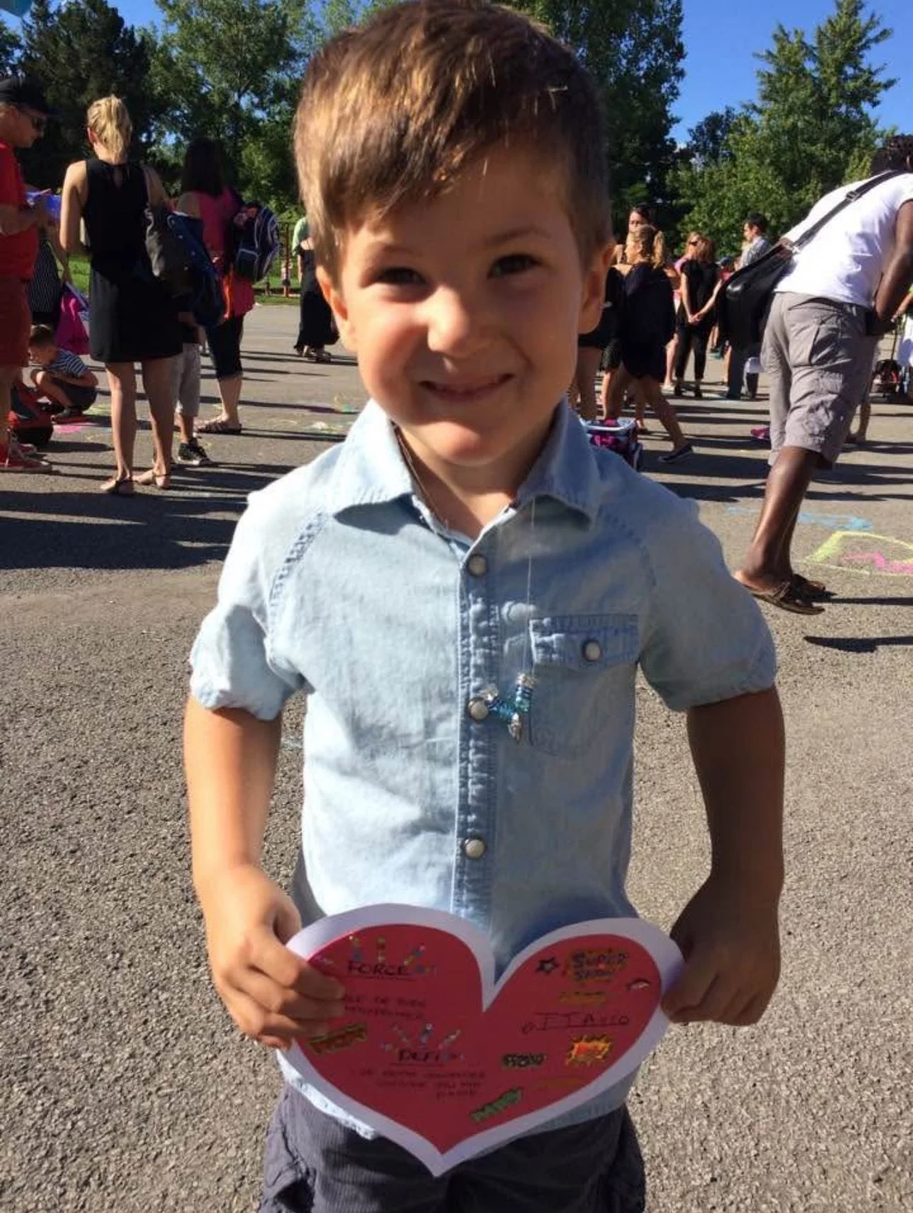 Maternelle vs Secondaire 3 😎
Bonne rentr&eacute;e mon grand loup 

&hearts;️&hearts;️