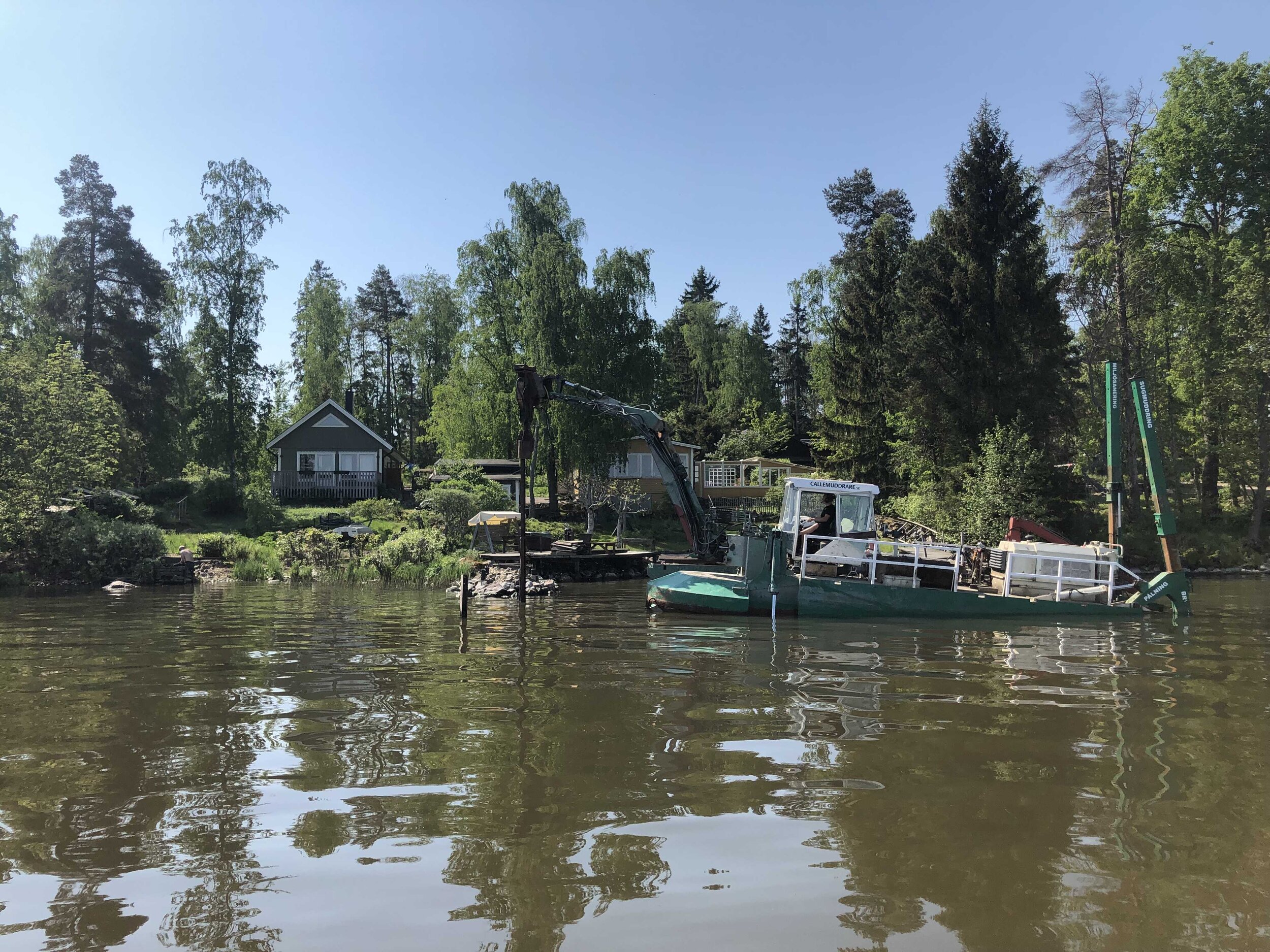 Stålpeling Rigg Pålning — Sjögrävning Sjöentreprenad