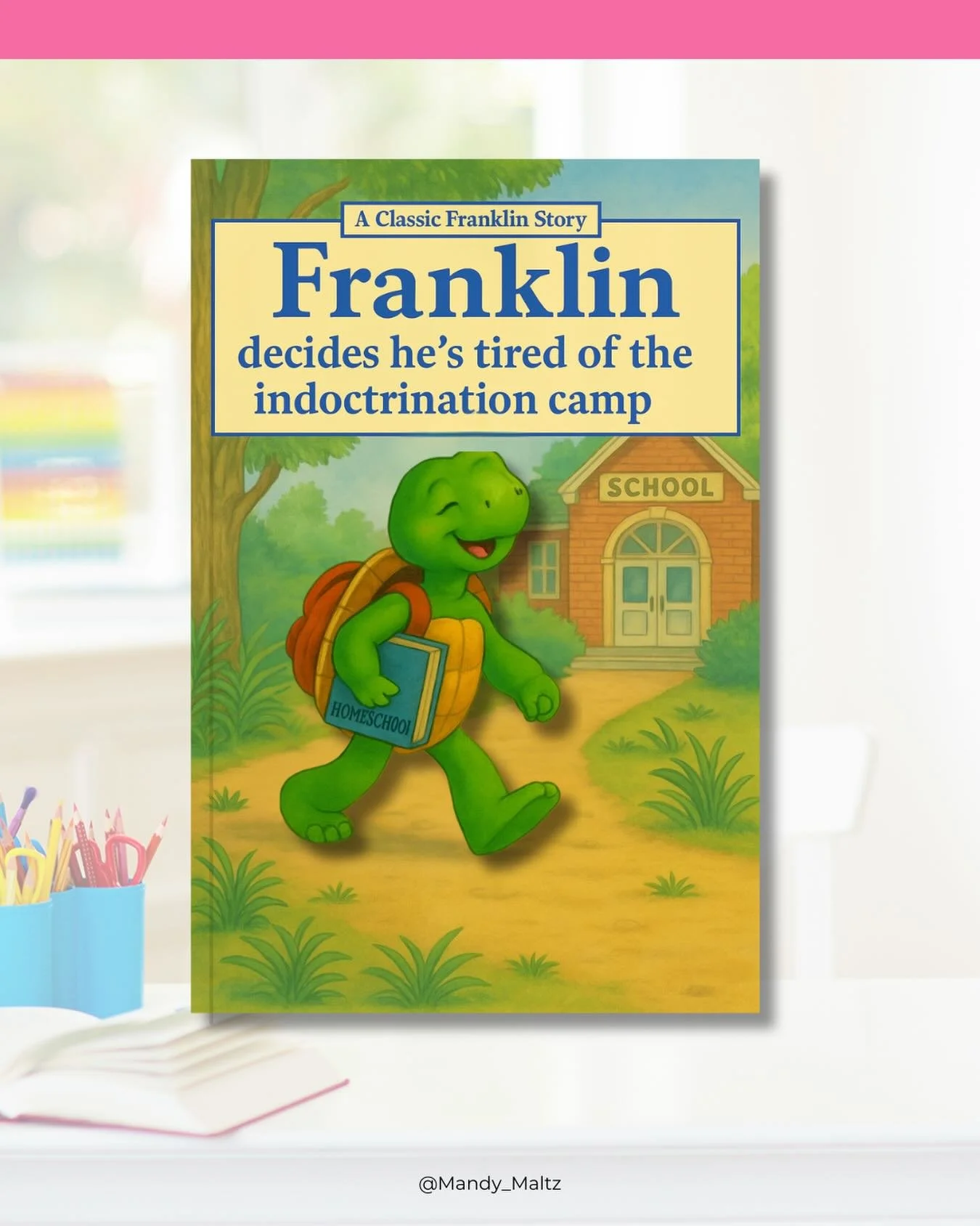 At some point you stop calling it &ldquo;school&rdquo; and start calling it what it really is: indoctrination with extra steps.

Franklin saw the public school curriculum and said NOPE &mdash;
Same, Franklin. Same.

If you&rsquo;re a Christian parent